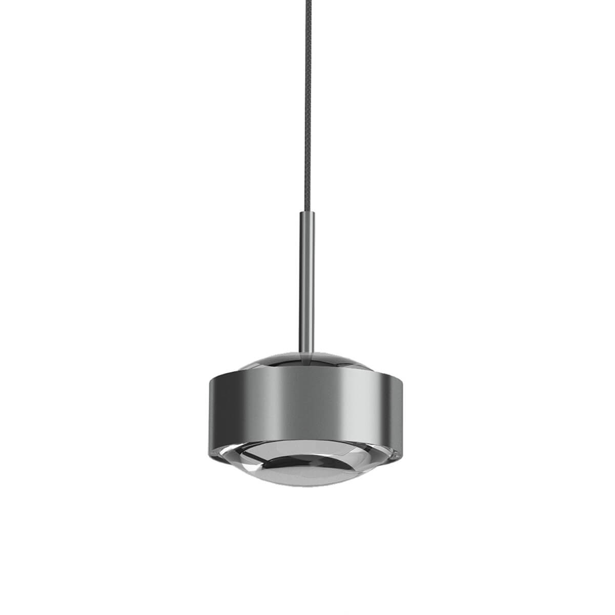 Top Light Puk Maxx Drop Solo Pendelleuchte, Gehäuse, Chrom matt, mit Linse klar (nicht inbegriffen)