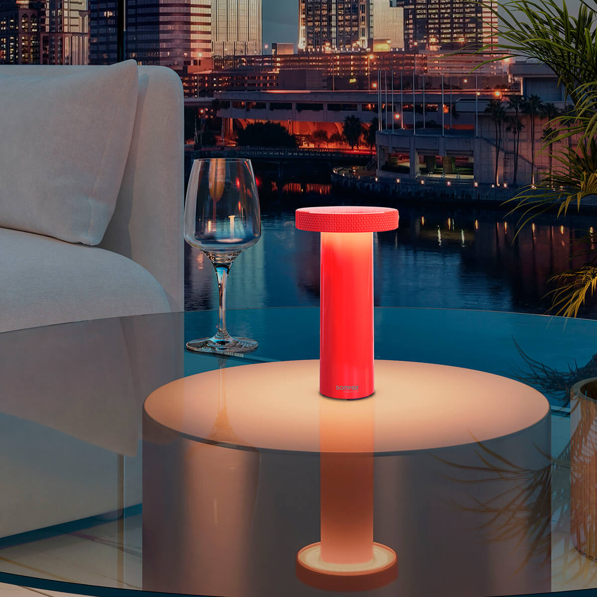 Sompex Volume LED Akkuleuchte, neon orange