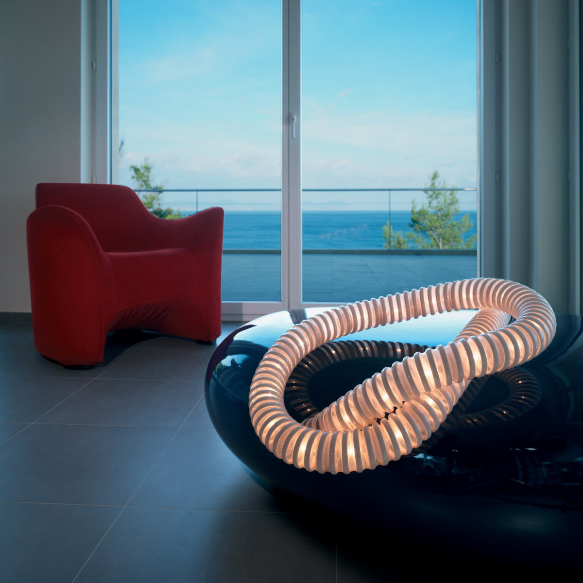 Artemide Design Boalum LED Tavolo, weiß