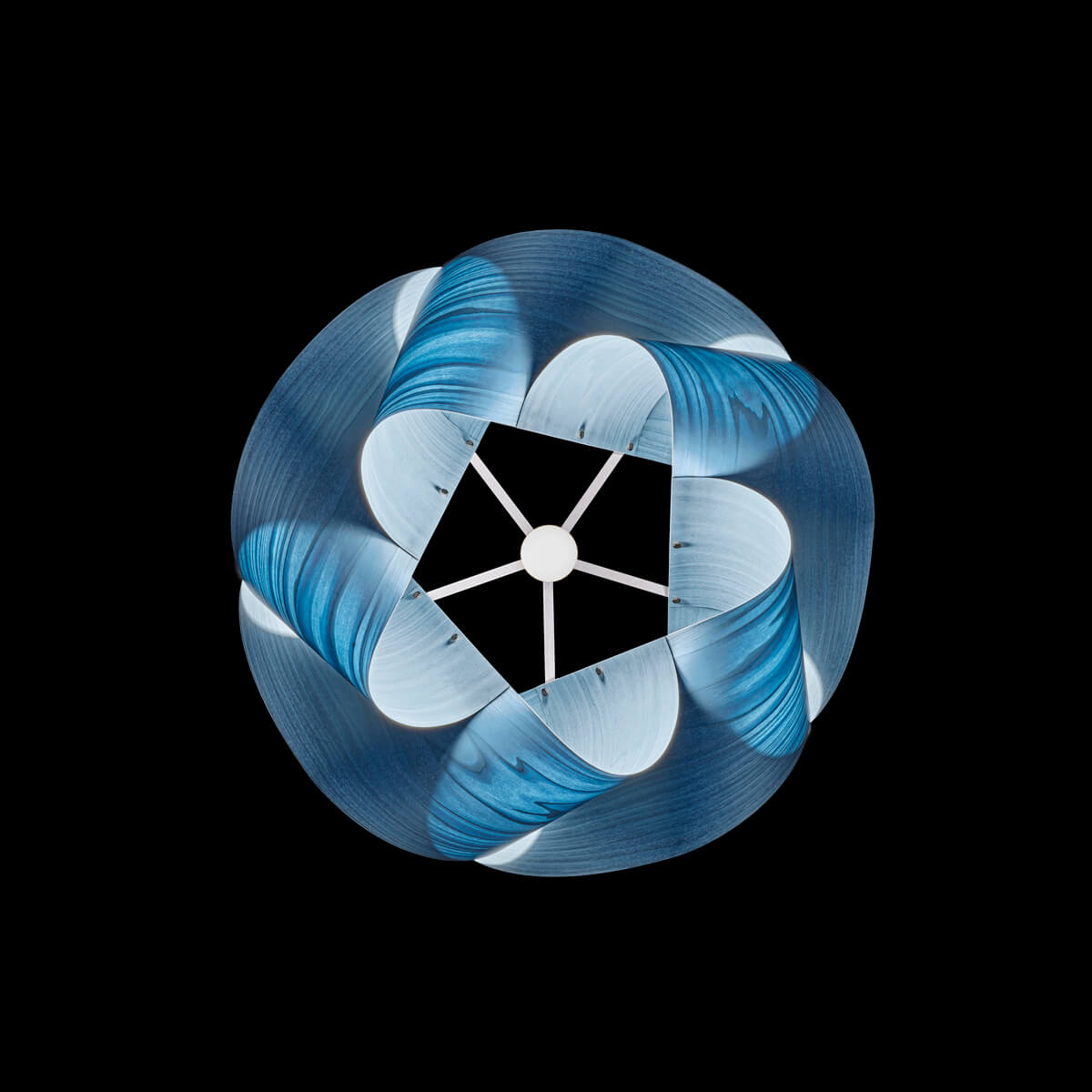 LZF Lamps Swirl Small Pendelleuchte, blau