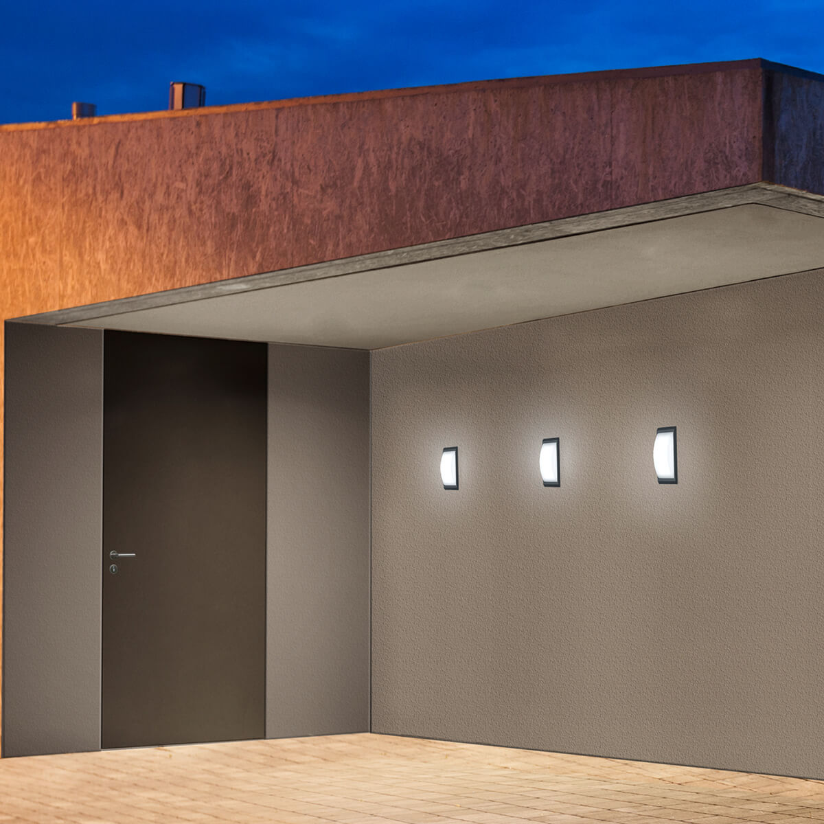 Helestra Kapo LED Außenwandleuchte, graphit