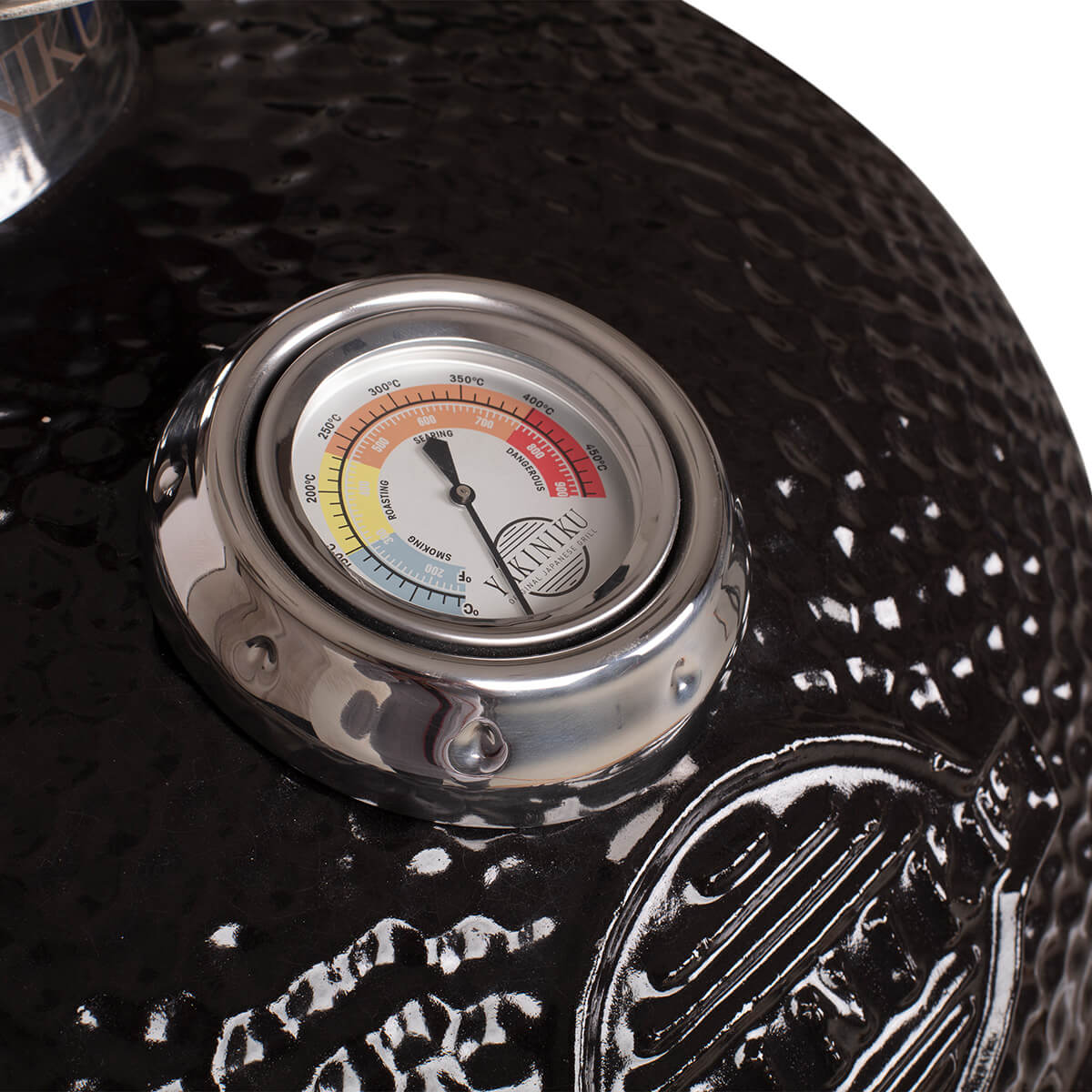 Yakiniku Kamado Grill inkl. Ständer, Seitentischen & Pro Set, Gartemperatur-Thermometer