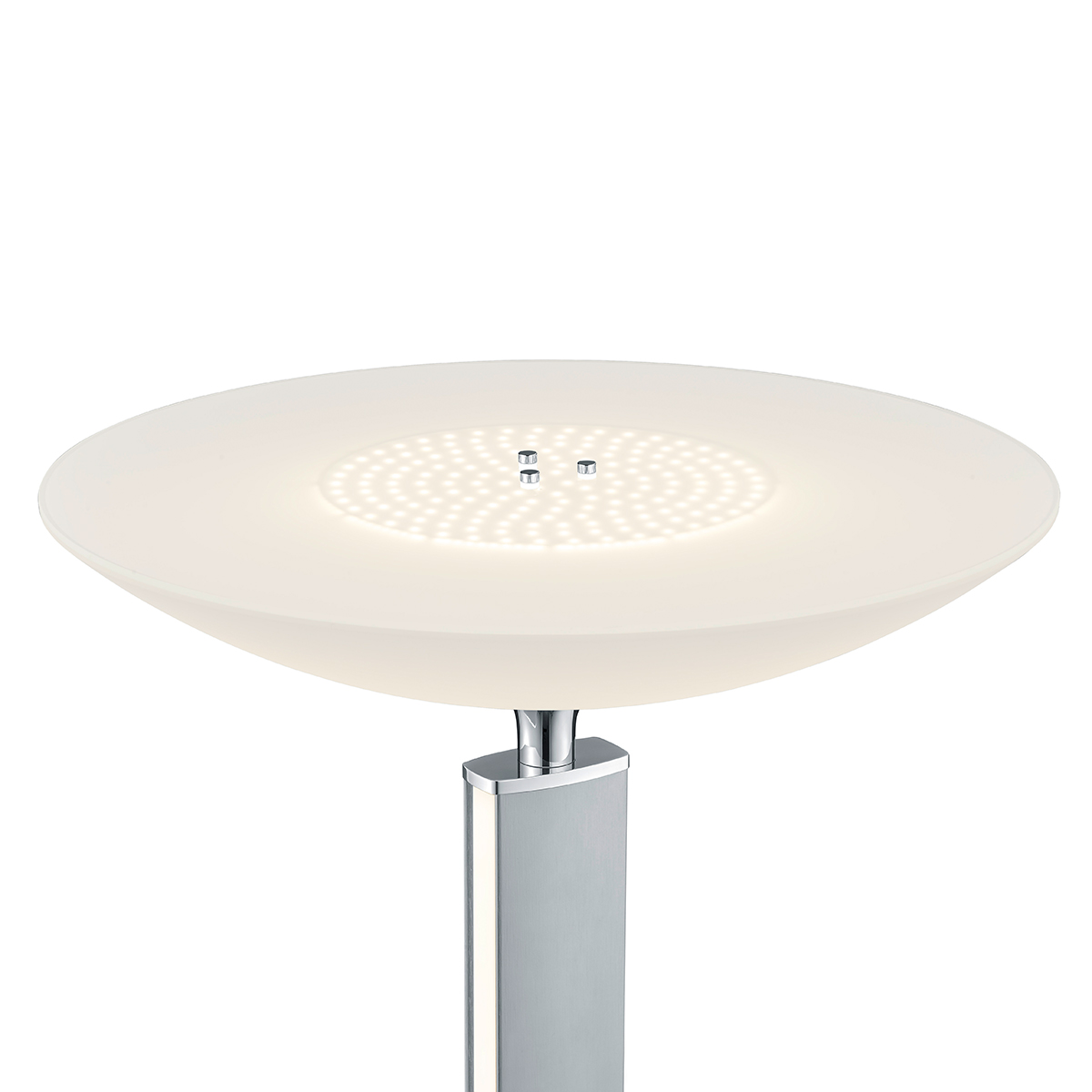 Bankamp Pure F LED Stehleuchte, Nickel matt / Chrom