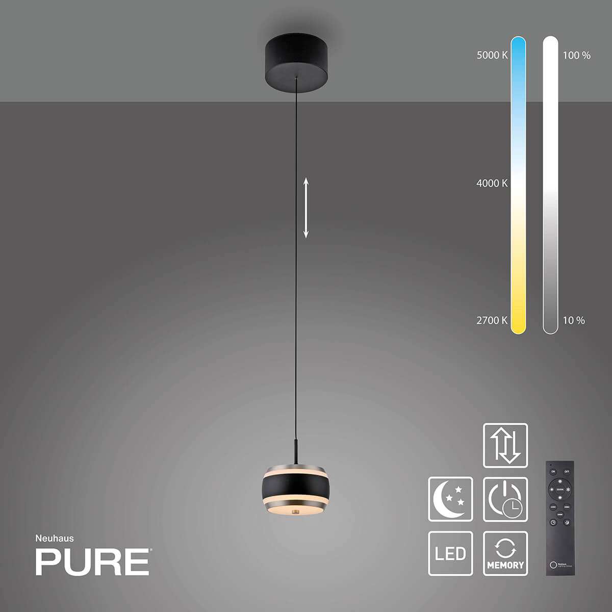 PURE Falling Rings LED Pendelleuchte
