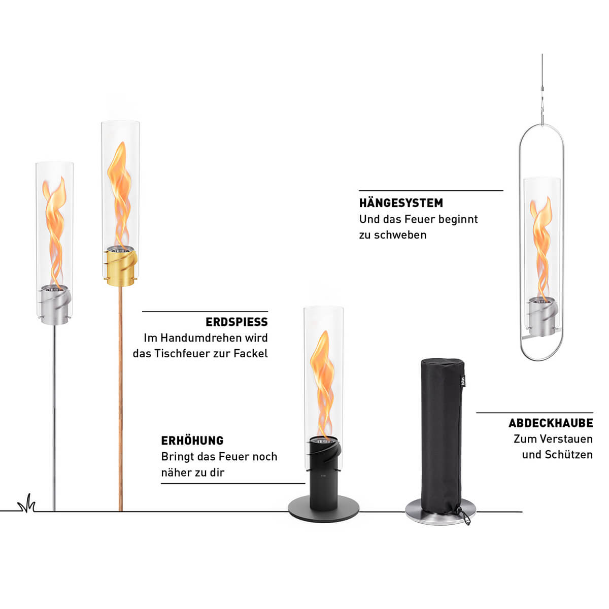 Höfats Spin Tischfeuer Kollektion