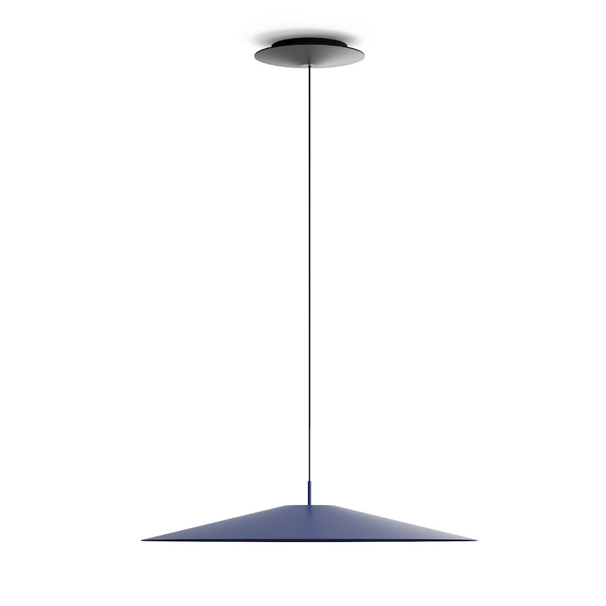 Luceplan Koinè LED Sospensione, Ø: 55 cm, blau matt