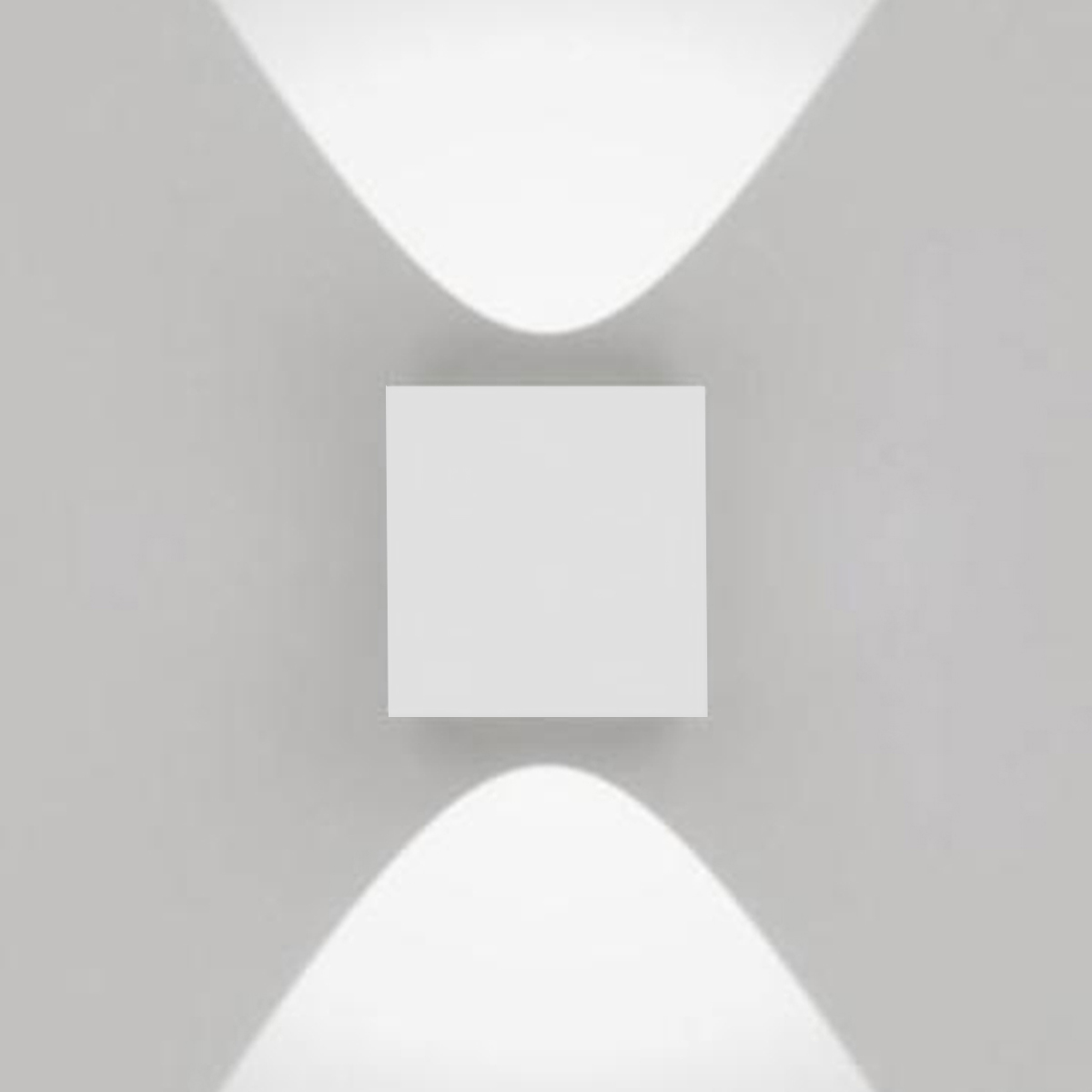 Artemide Outdoor Effetto 14S LED 2L Außenwandleuchte, 2 x 50°, hellgrau