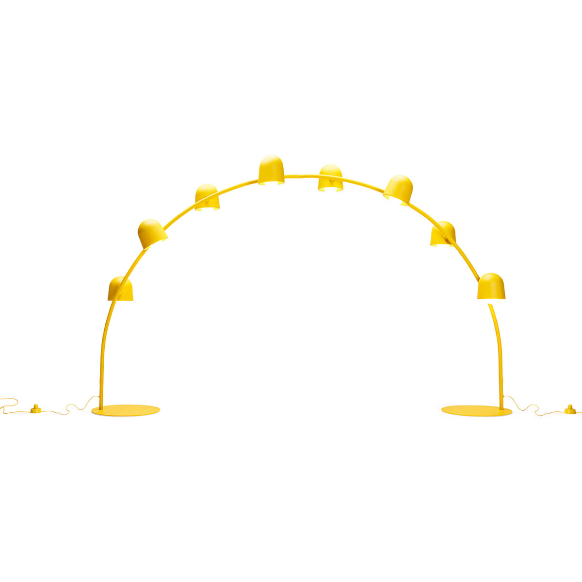 Fatboy Big Lebow Bogenleuchte, Banana Yellow (gelb), Verbindung zweier Bogenleuchten mittels Verbindungssatzes (auf Anfrage erhältlich)