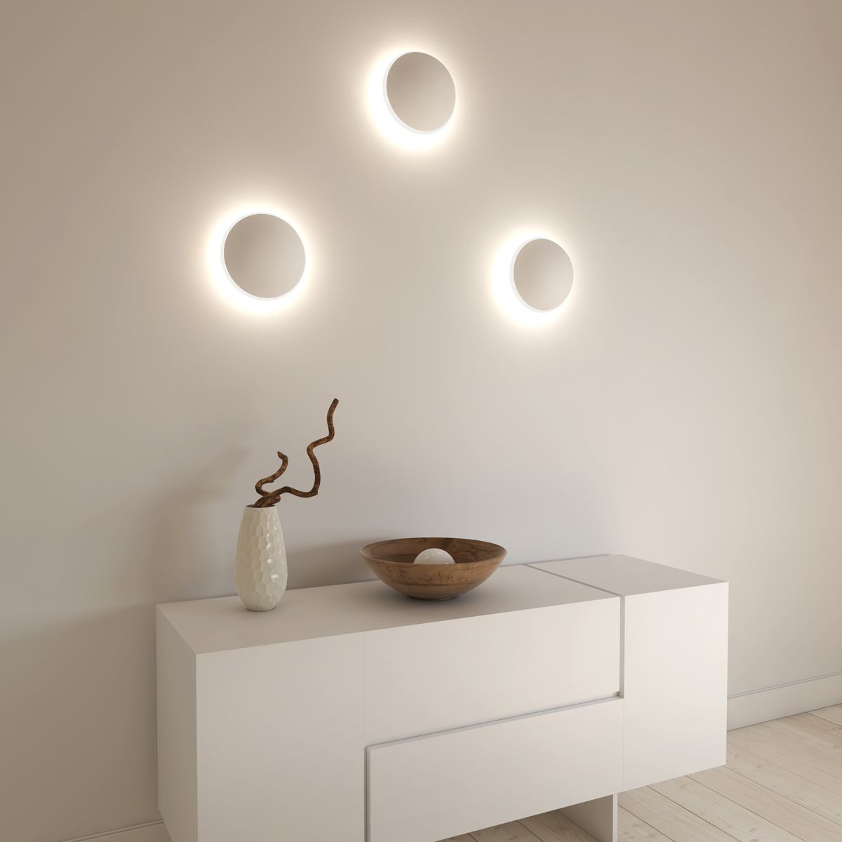 Oligo Volana LED Wandleuchte, weiß matt