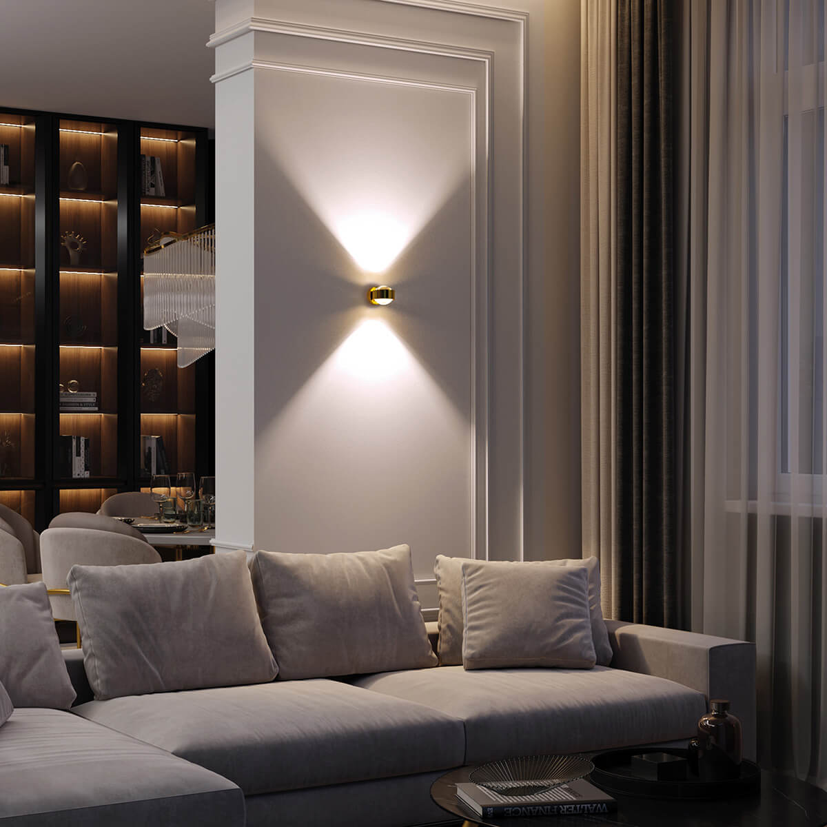 125-top-light-puk-mini-wall-led-wandleuchte-02-0816-led-24k-gold-linse-linse-ambiente-1200x1200 Top Light Puk Mini Wall LED Wandleuchte, 24 Karat vergoldet, mit Linse klar / Glas satiniert