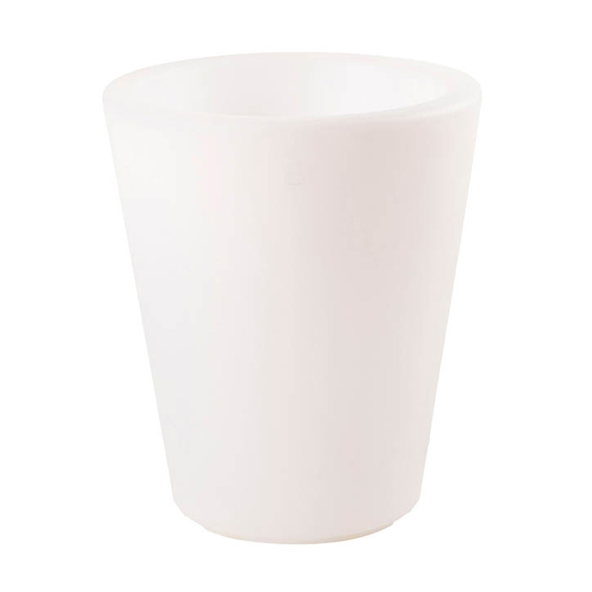 8 seasons design Shining Classic Pot S Pflanztopf / Dekoleuchte, weiß, ausgeschaltet