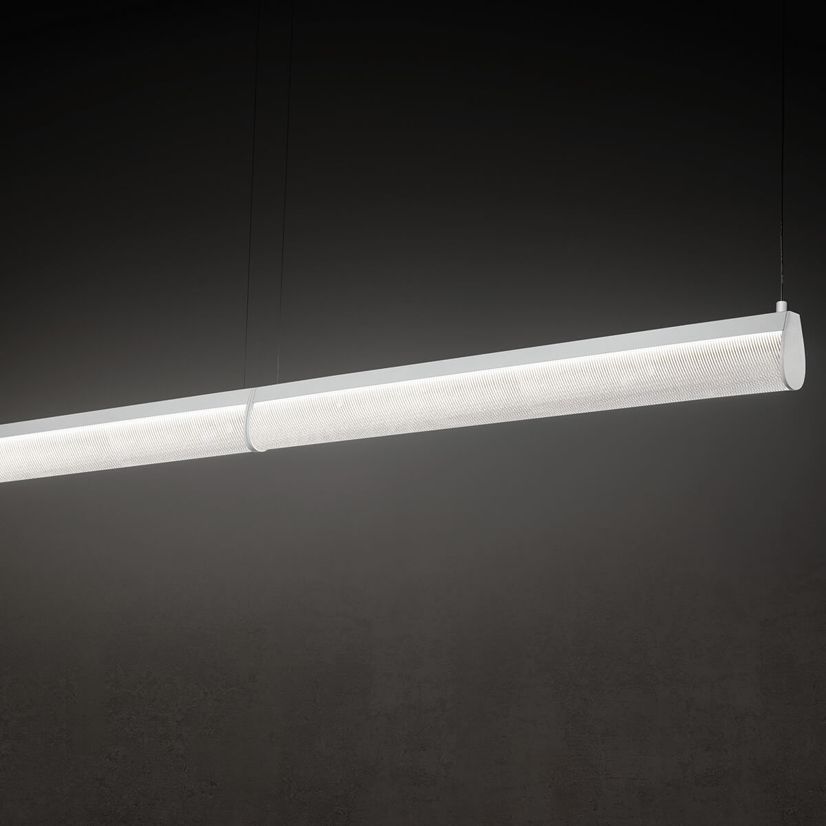 Slamp Modula Double LED Suspension, cremeweiß / Crystal