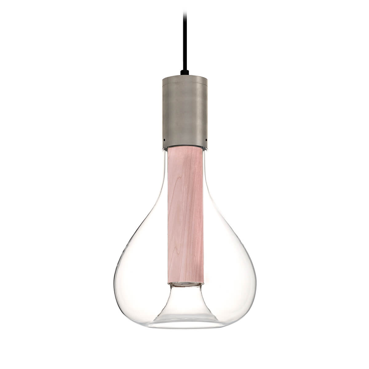 LZF Lamps Eris Pendelleuchte, Alu natur / hellrosa