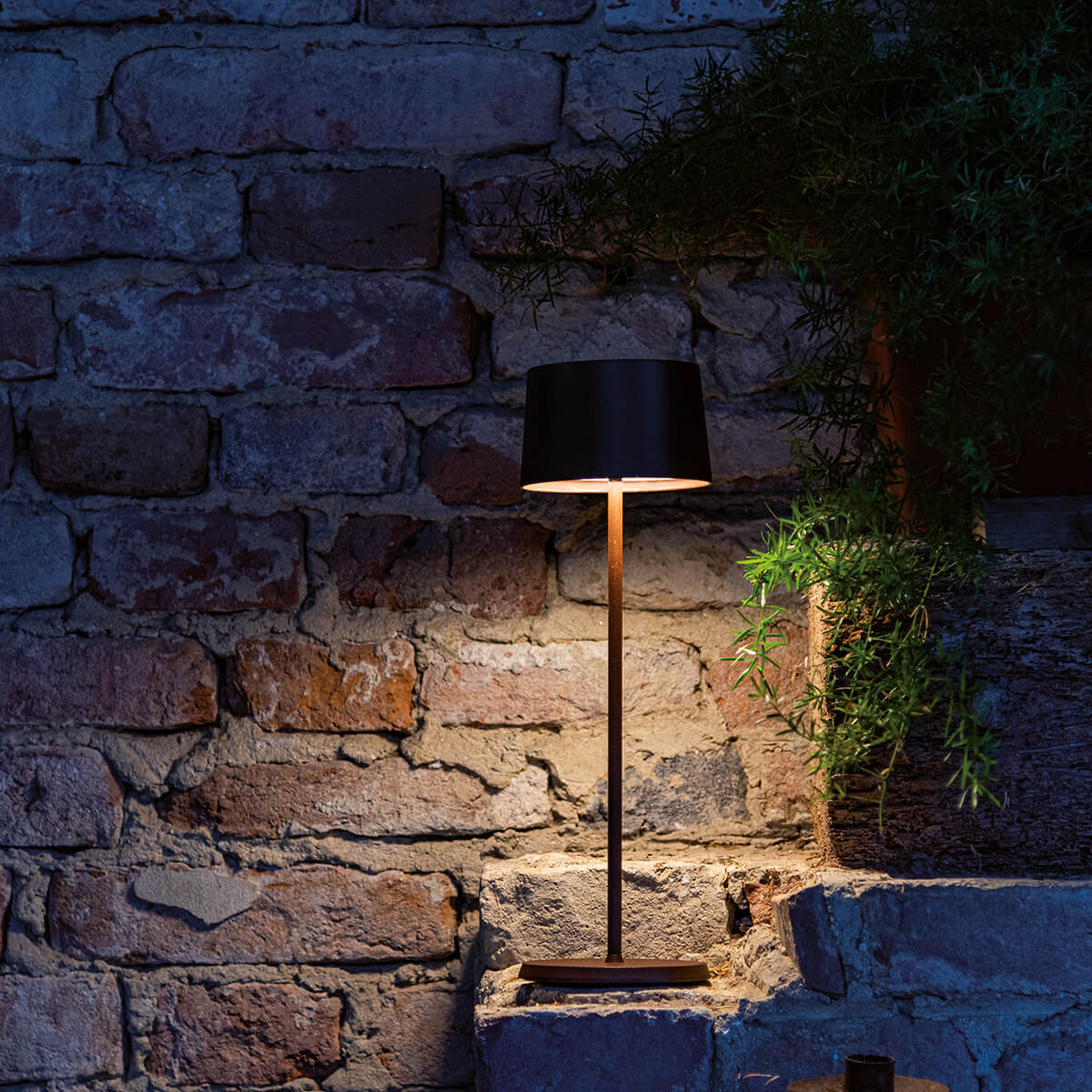 Zafferano AiLati Olivia Pro LED Akkuleuchte, Corten