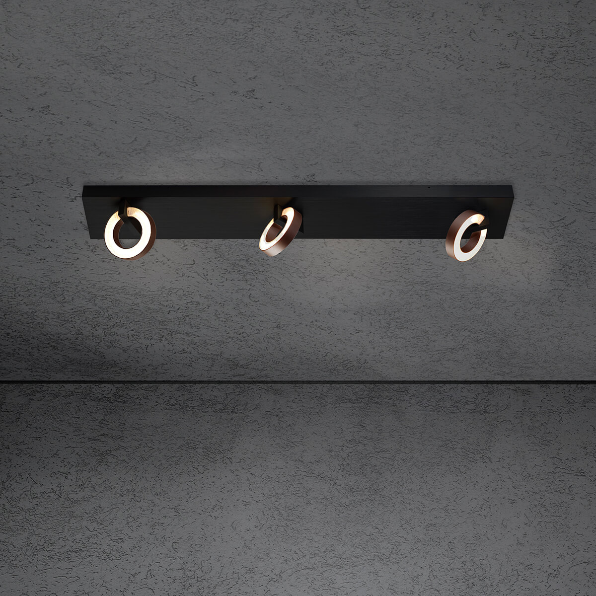 schwarz / Bronze eloxal