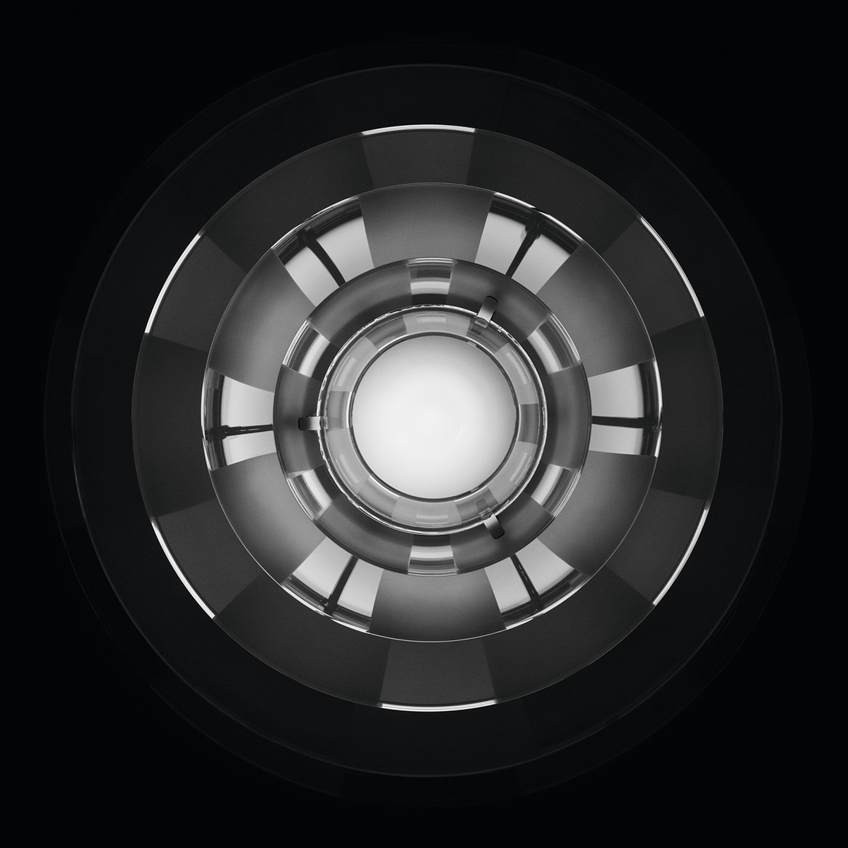 Louis Poulsen PH Septima Pendelleuchte, Messing, Glas: klar / matt