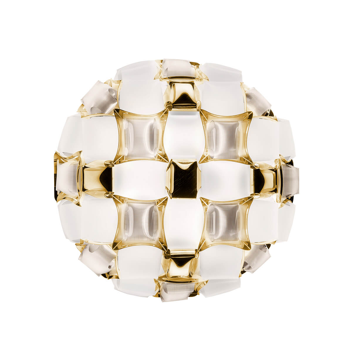 Slamp Mida Ceiling / Wall Medium, white/gold (weiß/gold)