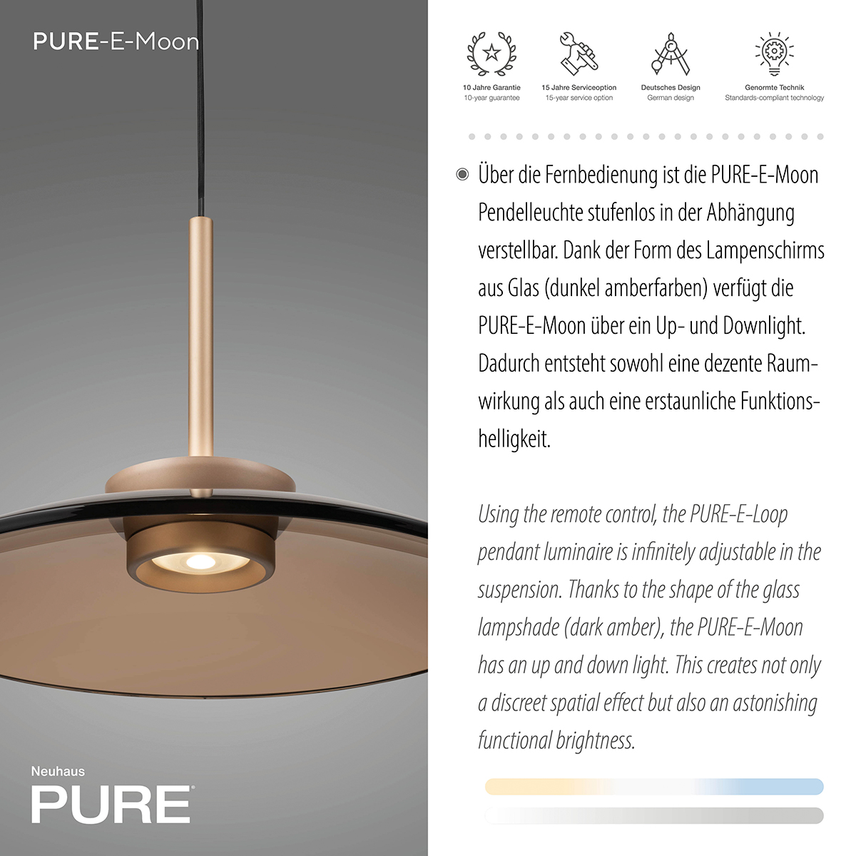 Neuhaus PURE E-Moon LED Pendelleuchte