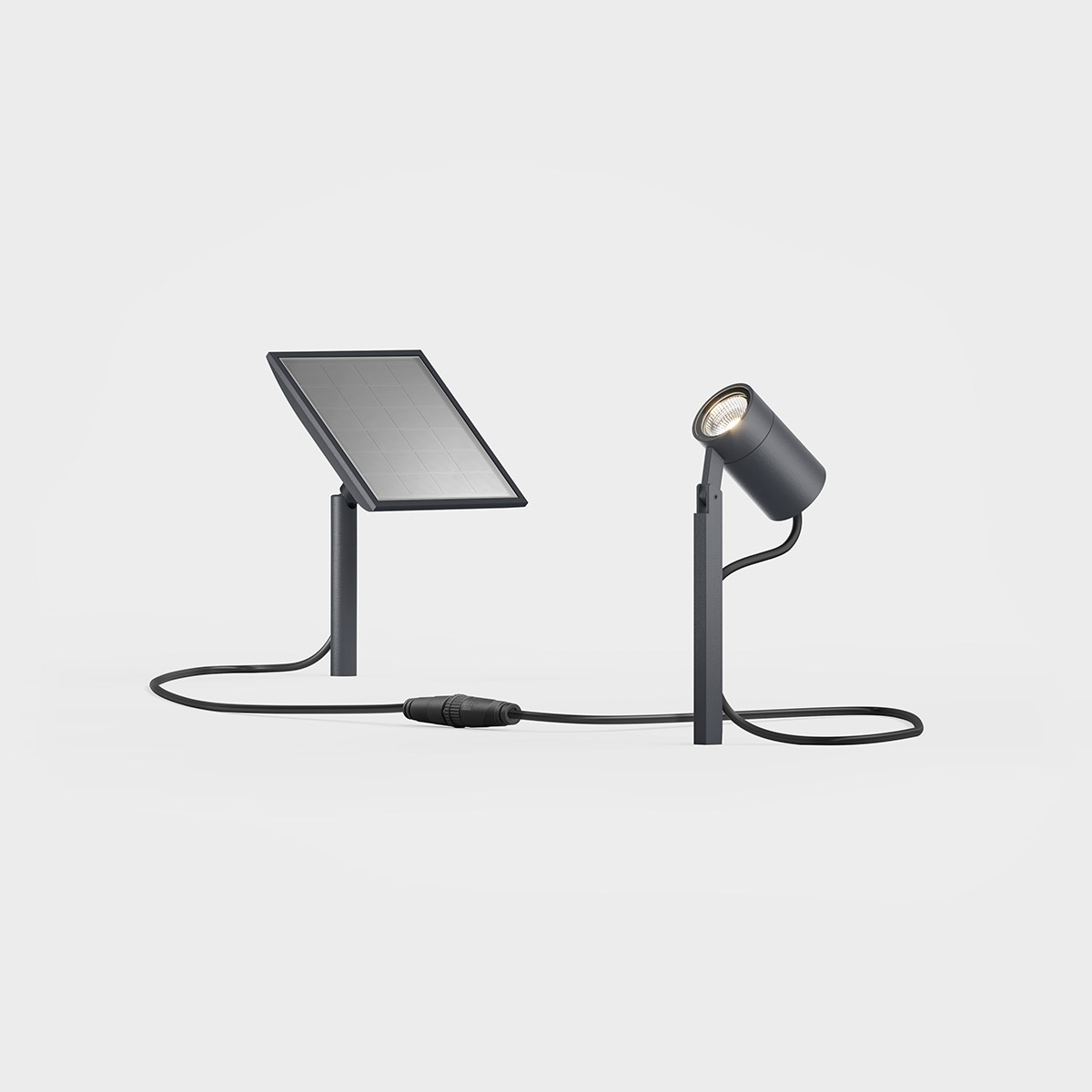 IP44.DE Piek mini solar LED Solarleuchte mit Erdspieß, anthracite (anthrazit)