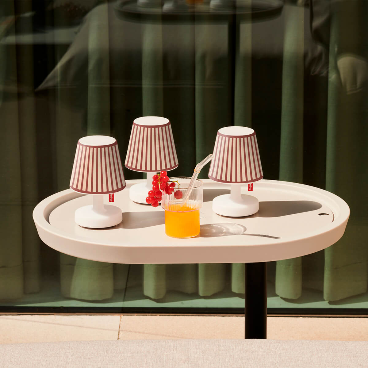 Mini Cappie Stripe-a-Pose-Terracotta, 3er-Set, für Edison the Mini