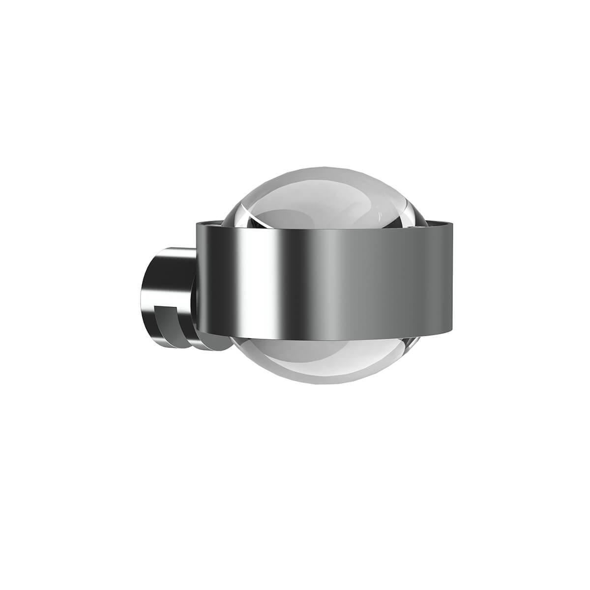 Top Light Puk Mini Fix Klemmleuchte, Gehäuse, Chrom matt, mit Linse klar / Linse klar (nicht inbegriffen)