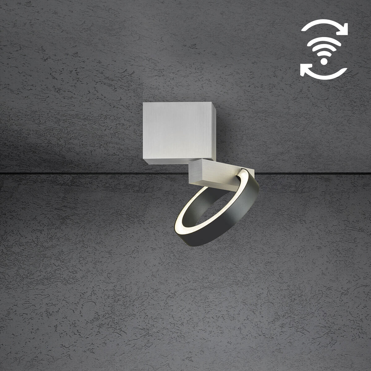 Alu geschliffen / anthrazit eloxal