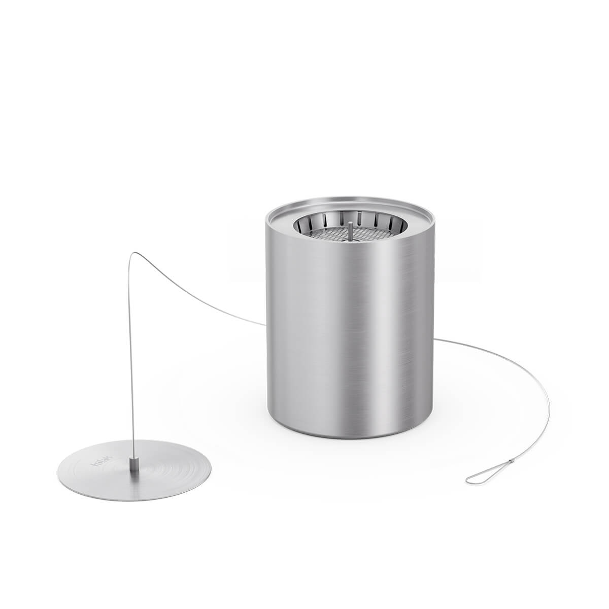 Höfats Spin 900 Bio-Burner mit Eco-Ring und Löschdeckel, Edelstahl (inbegriffen) Spin 900 Bio-Burner mit Eco-Ring und Löschdeckel