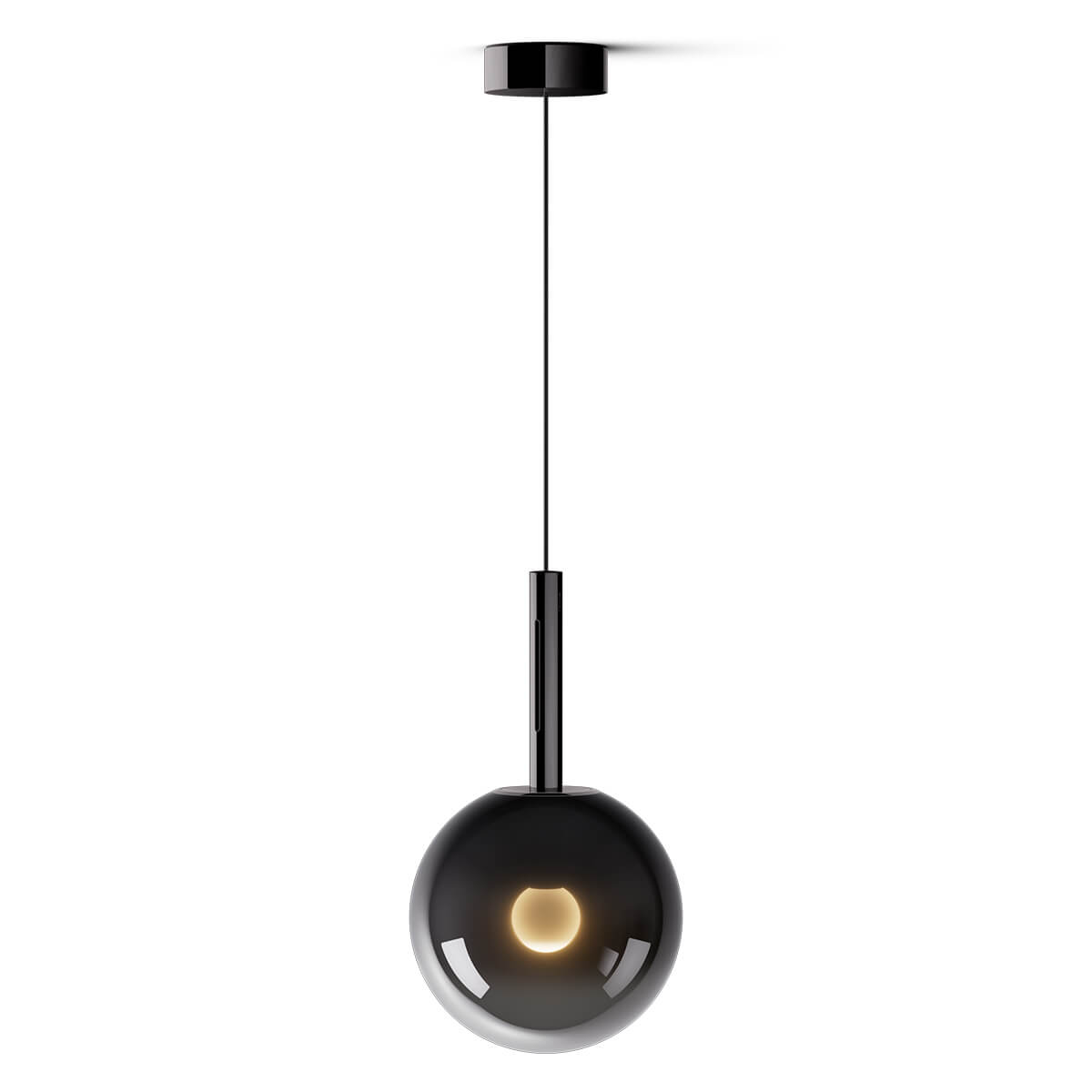 Ø: 20 cm, x-tra warm 2200-3500 K, dark chrome