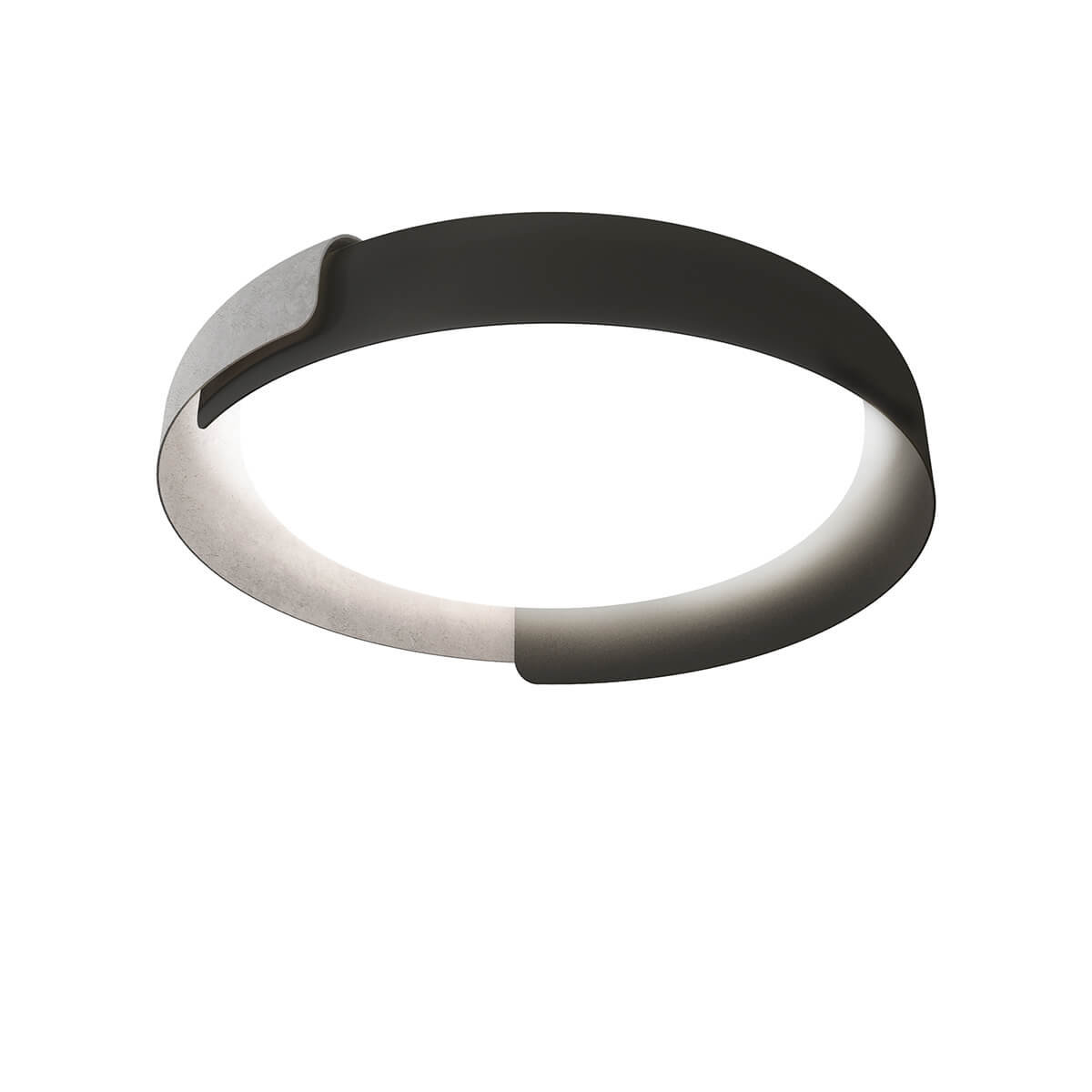 Kundalini Dala LED Deckenleuchte, dunkelgrau / Beton