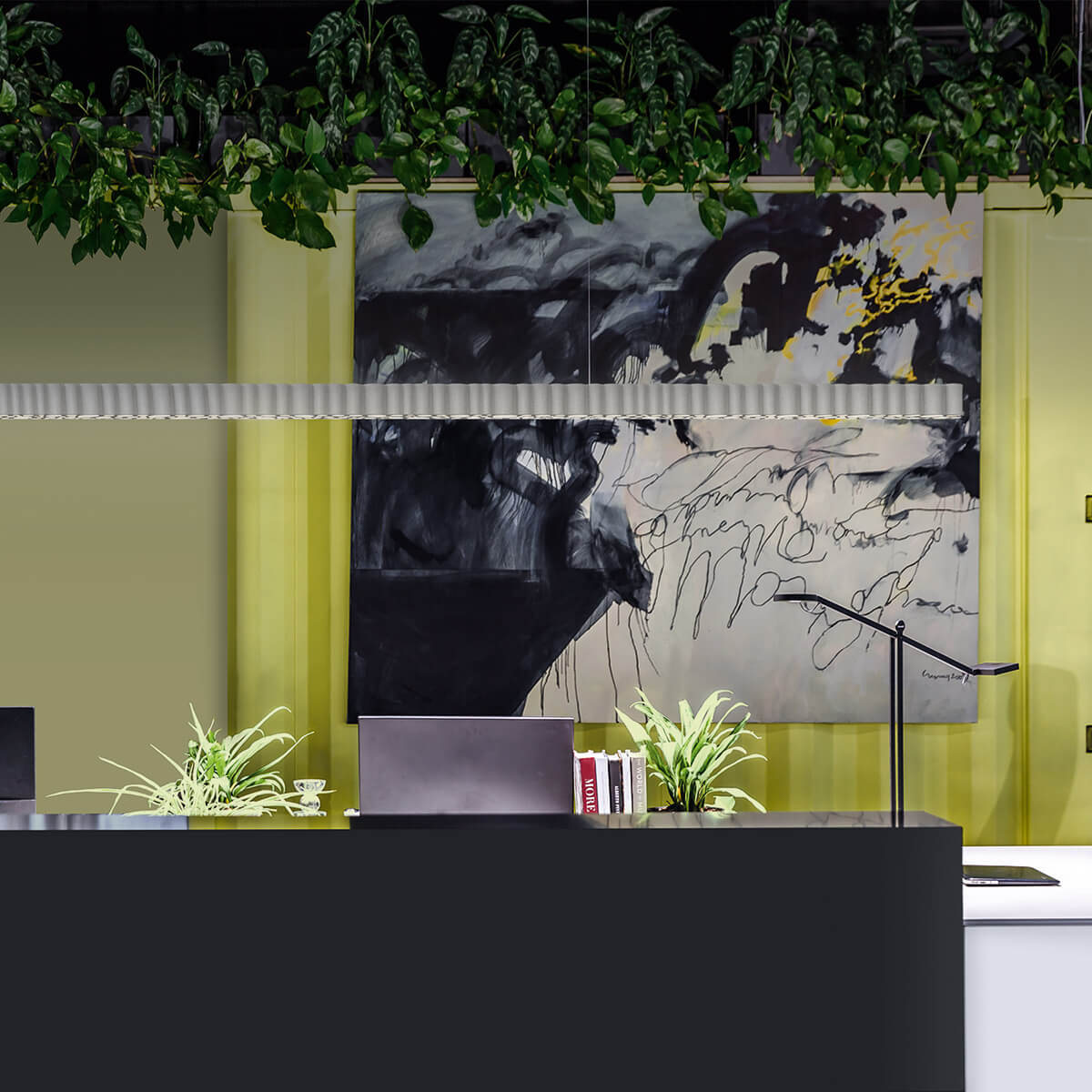 Artemide Calipso Linear LED Sospensione, App-kompatibel, Länge: 179 cm, weiß
