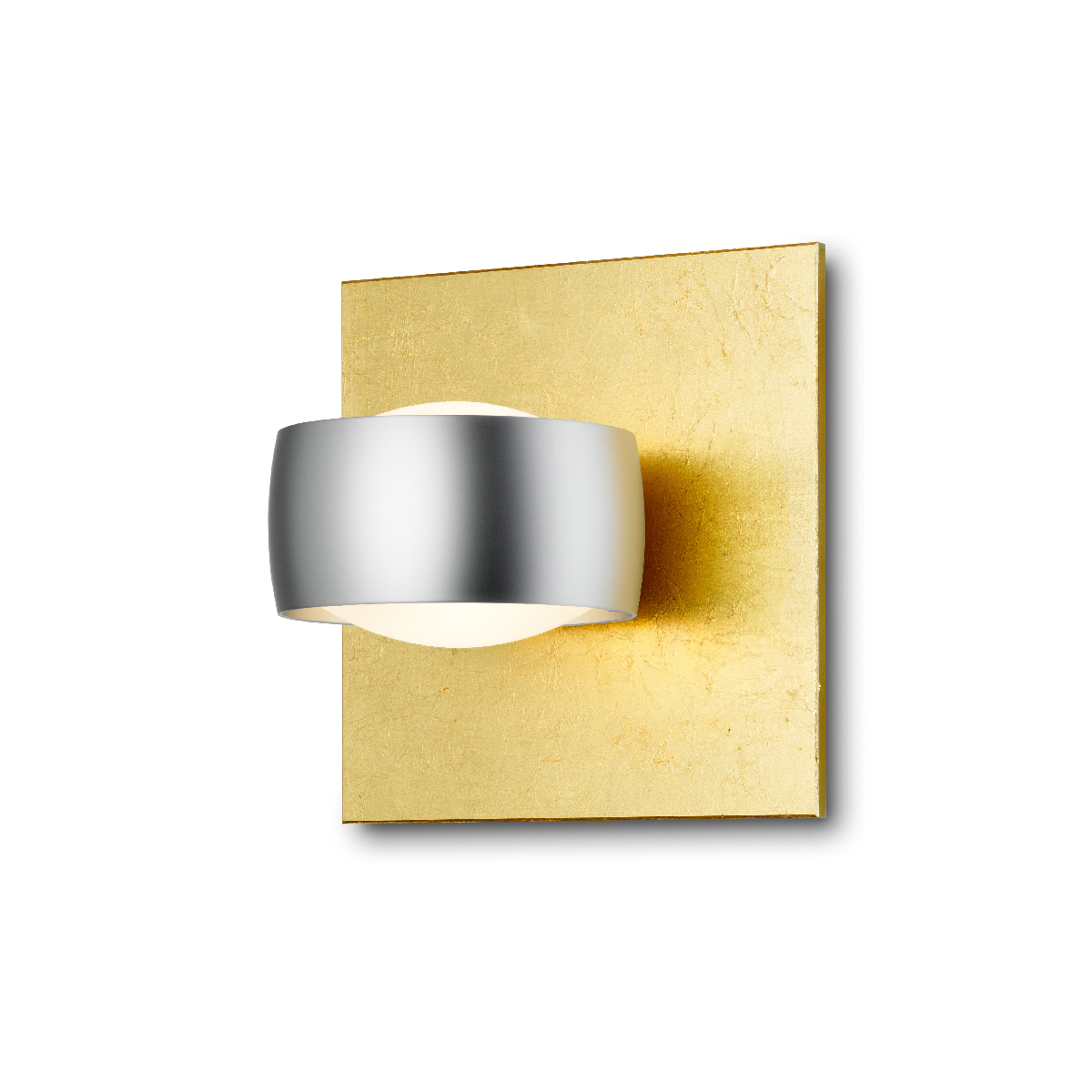 Oligo Grace Unlimited LED Wandleuchte, Blattgold, Tunable White, Kopf: Chrom matt
