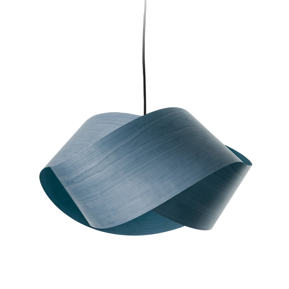 LZF Lamps Nut Pendelleuchte, Kabel: schwarz, blau