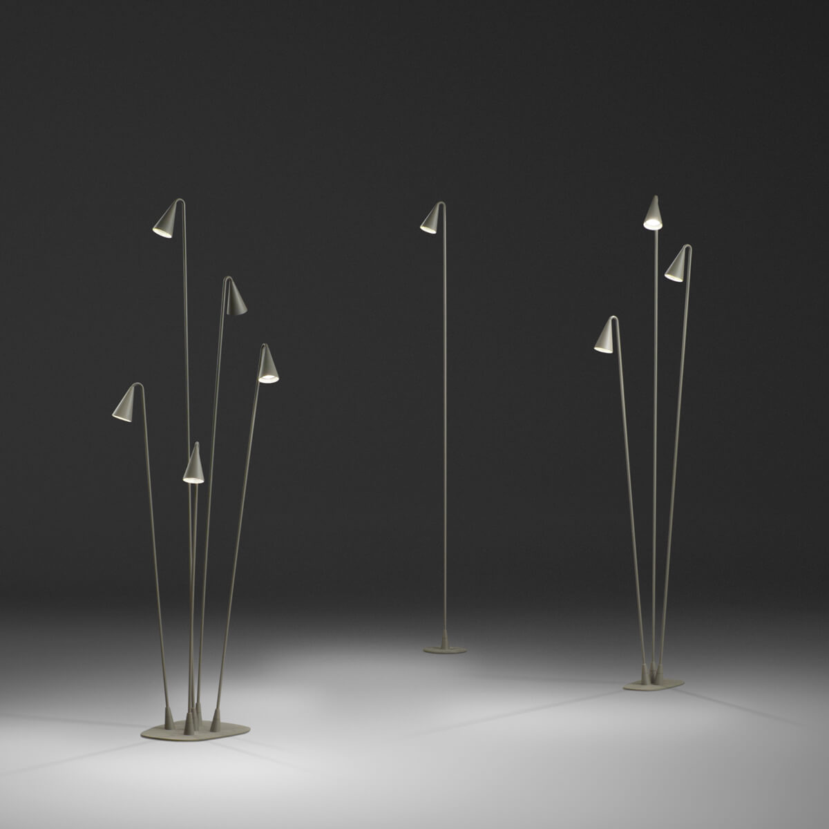 Vibia Brisa LED Außenleuchten Kollektion, khaki matt