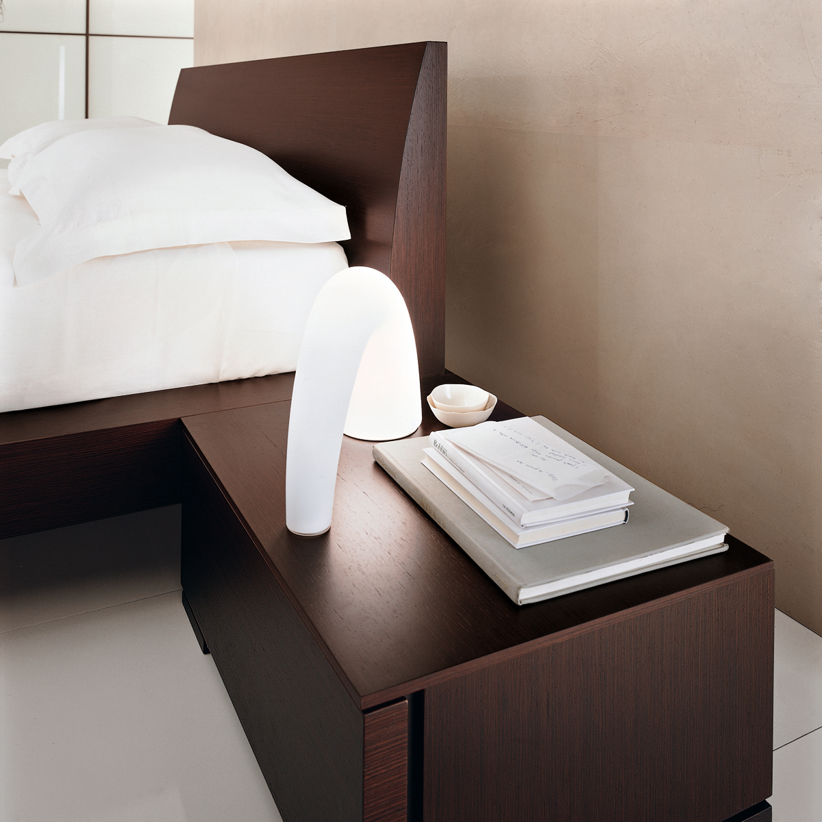 Fontana Arte Thor Tischleuchte, Höhe: 25 cm, weiß