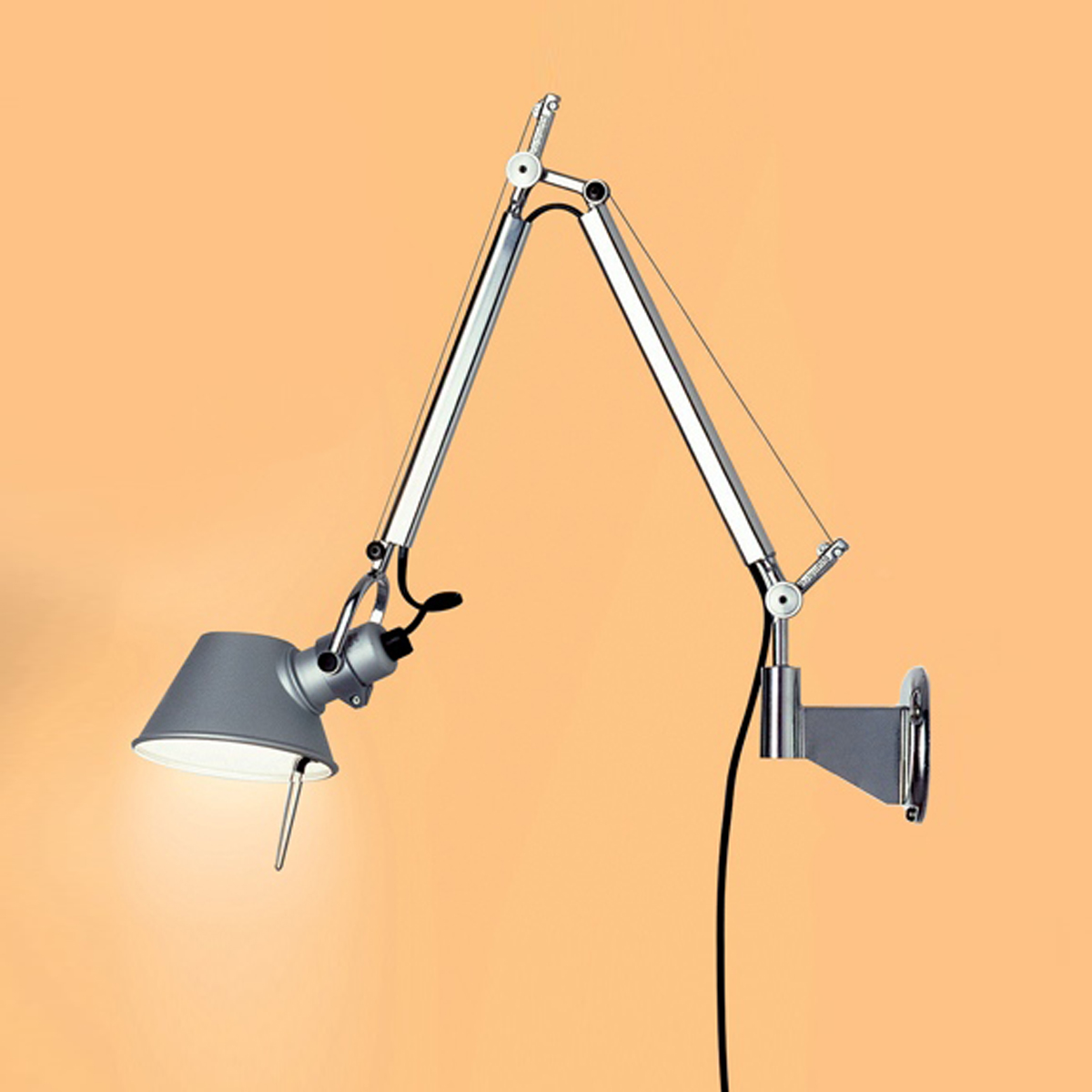 Artemide Tolomeo Micro Parete, Aluminium