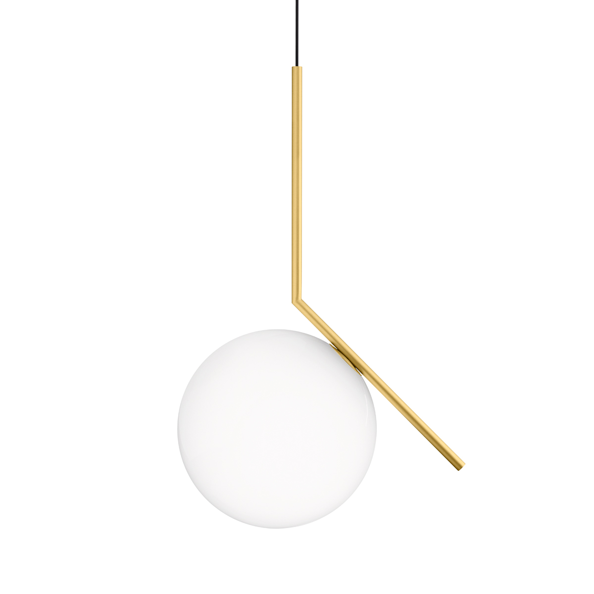 Flos IC S2 Pendelleuchte, Messing gebürstet (©Piero Fasanotto)
