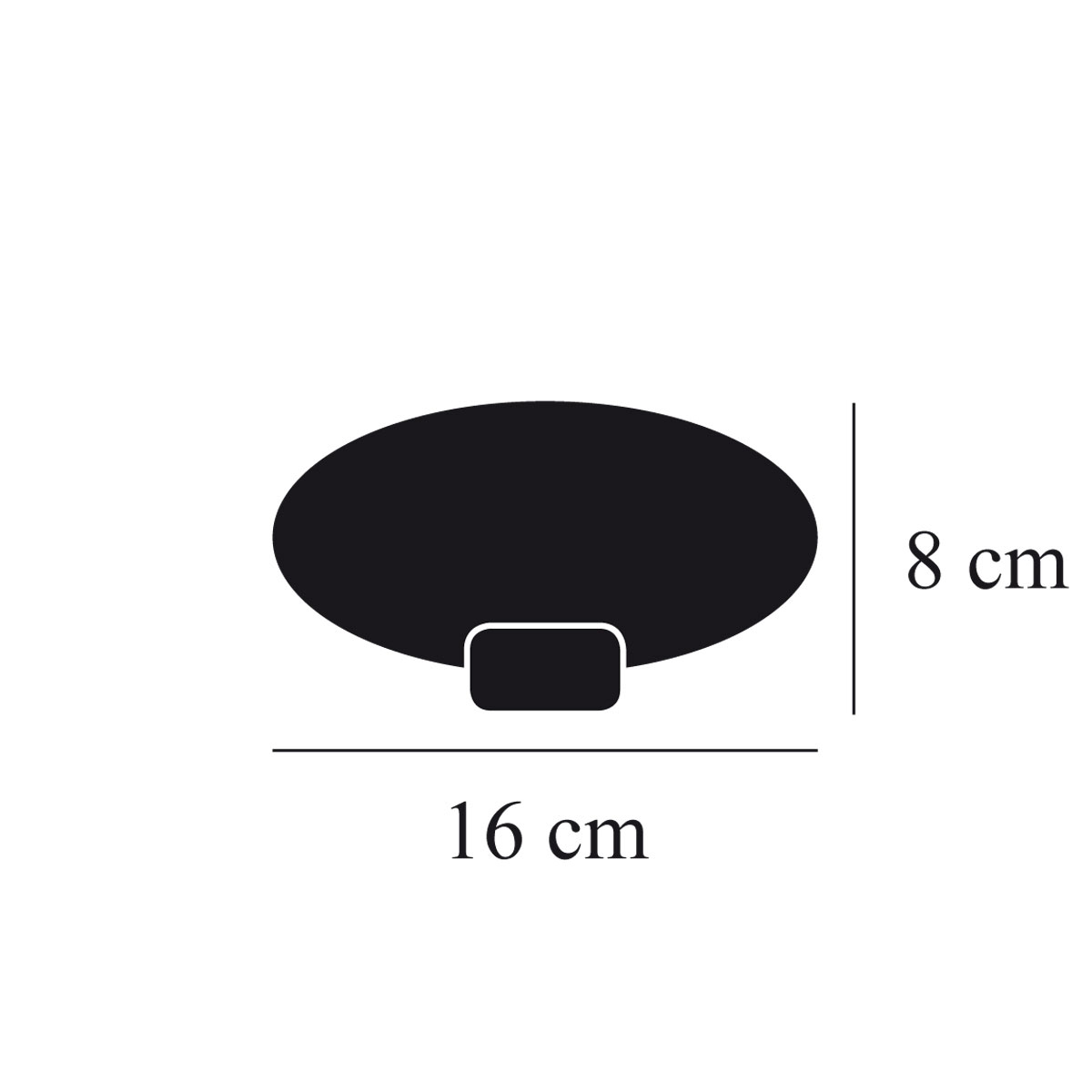 Catellani & Smith Atman LED Tischleuchte, Maßzeichnung
