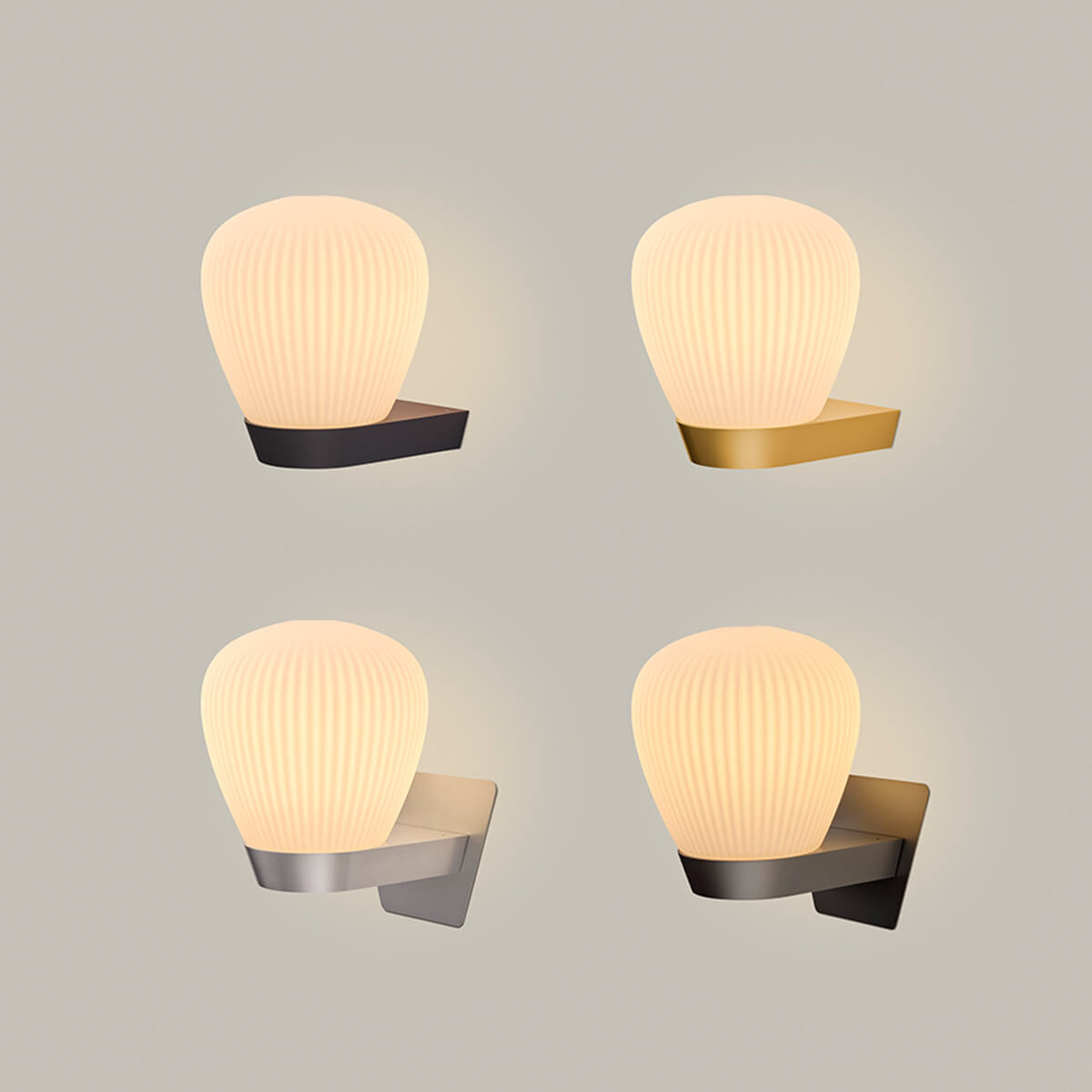 Holtkötter Plissee W Wandleuchte (Der Artikel ist auch mit einem Wandschild erhältlich)