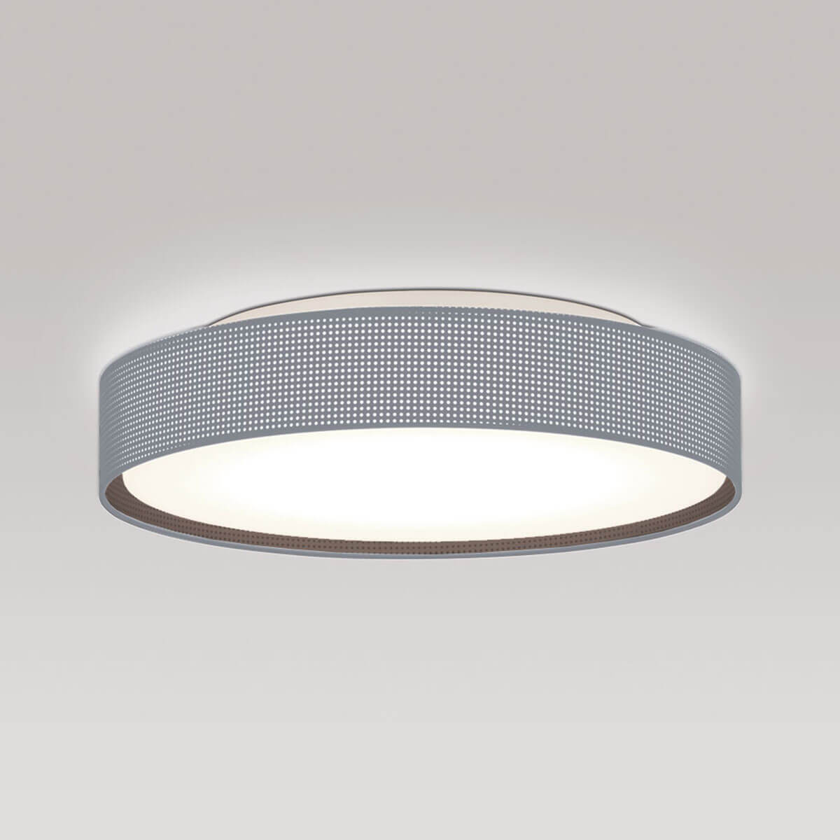 Peill+Putzler Varius X Deckenleuchte, Ø: 42 cm, außen: Silber / innen: schwarz