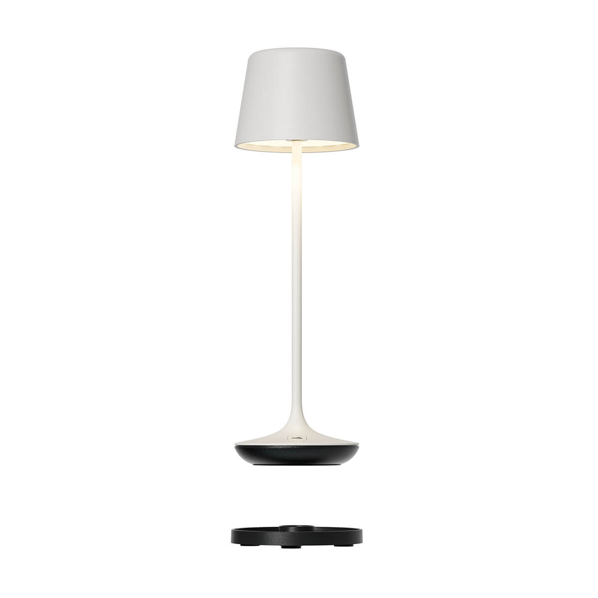 Leonardo Bari RGB LED Akkuleuchte, weiß (Ladestation inbegriffen)