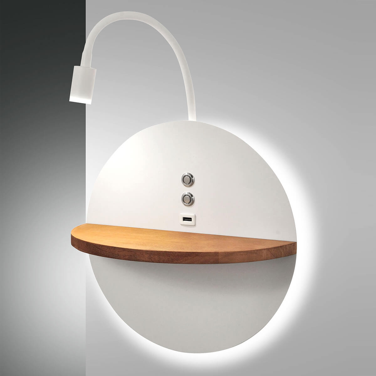 Fabas Luce Dual LED Wandleuchte, weiß