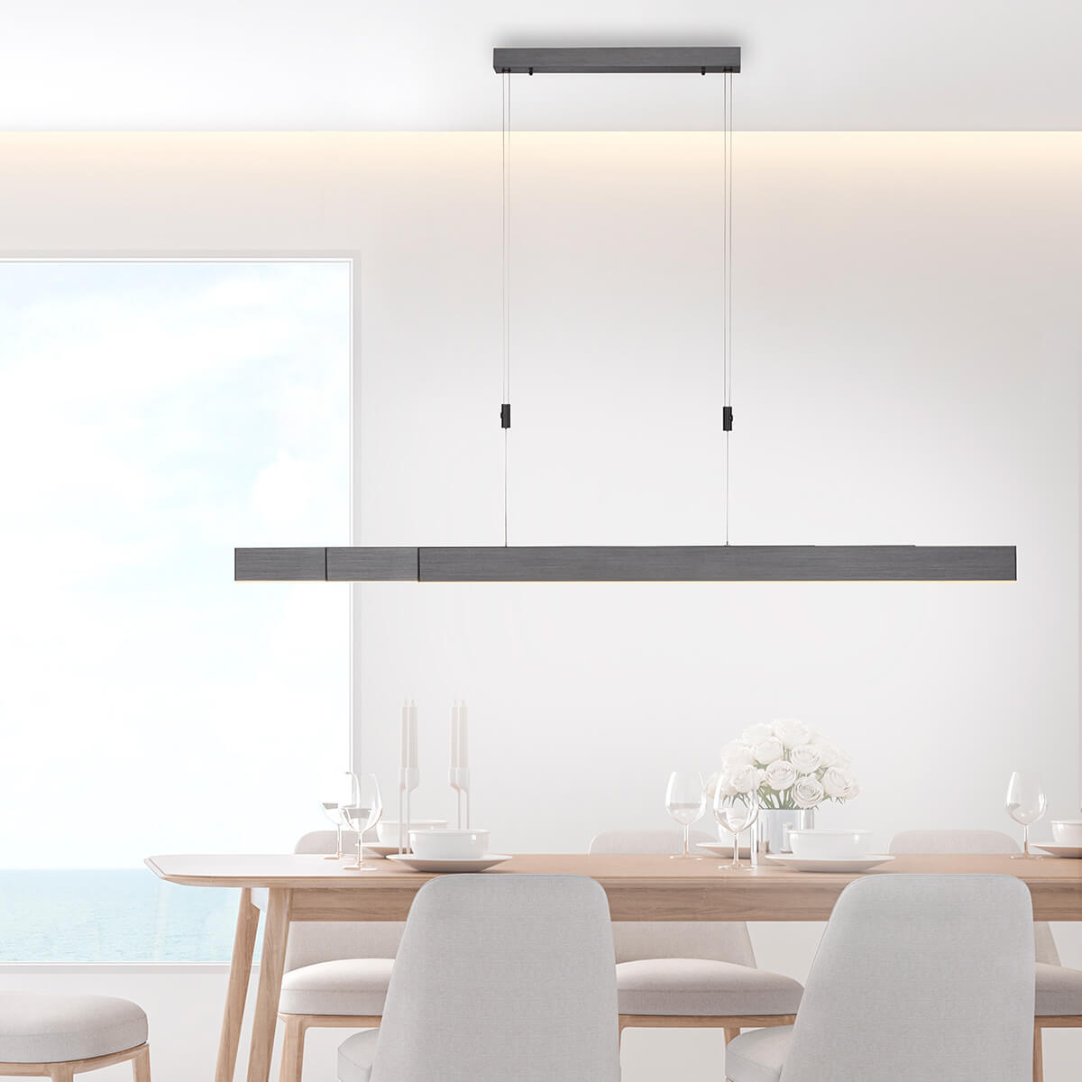 Neuhaus PURE Moto LED Pendelleuchte, dunkelgrau