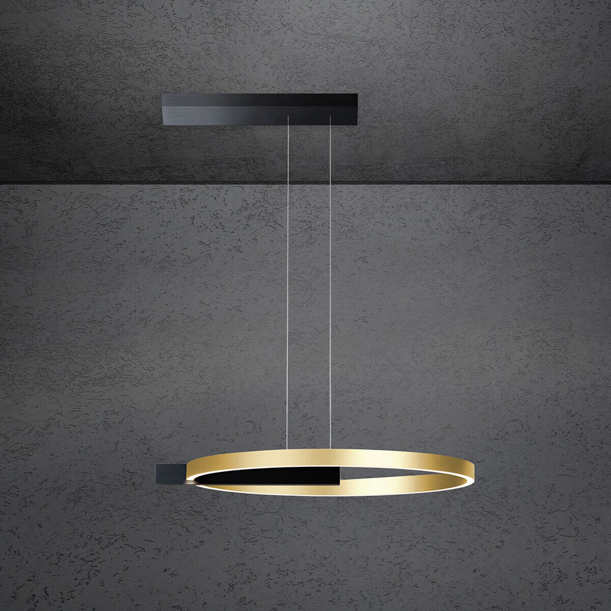 schwarz / Gold eloxal