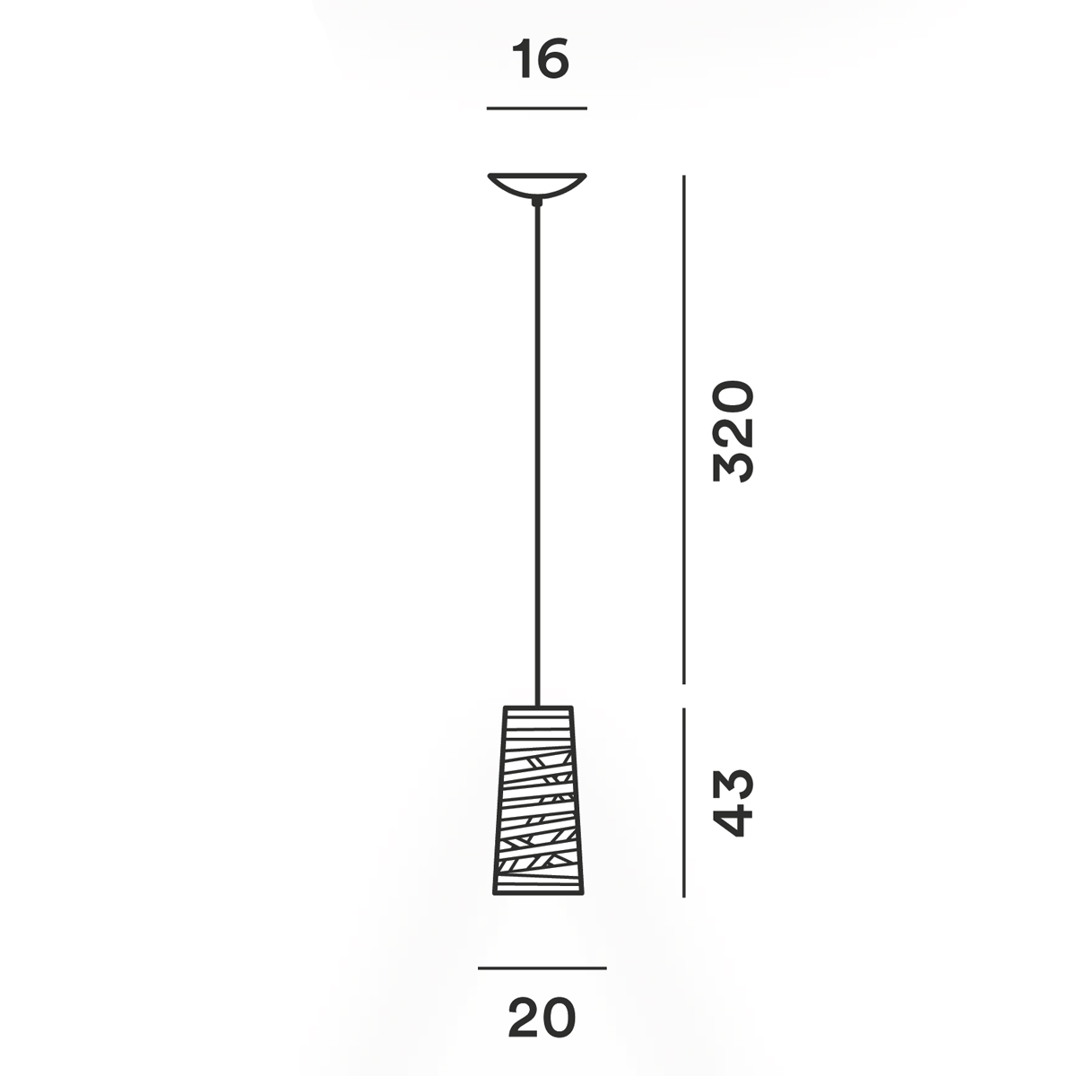 Foscarini Tress Mini Sospensione