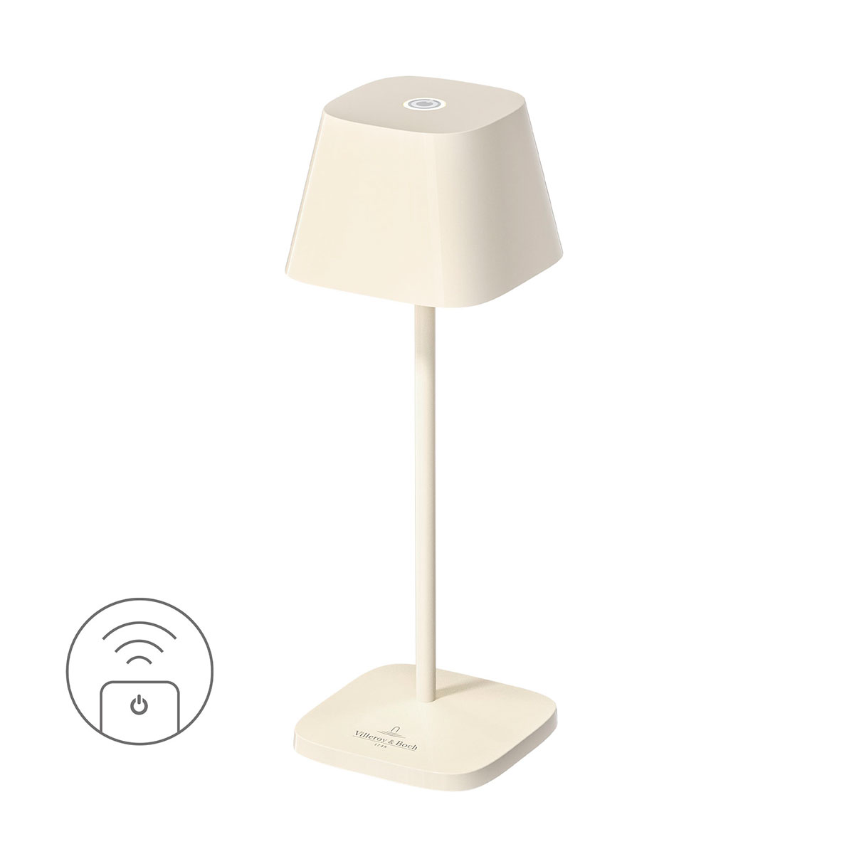 Villeroy & Boch Neapel Micro RC LED Akkuleuchte, elfenbein-keramik