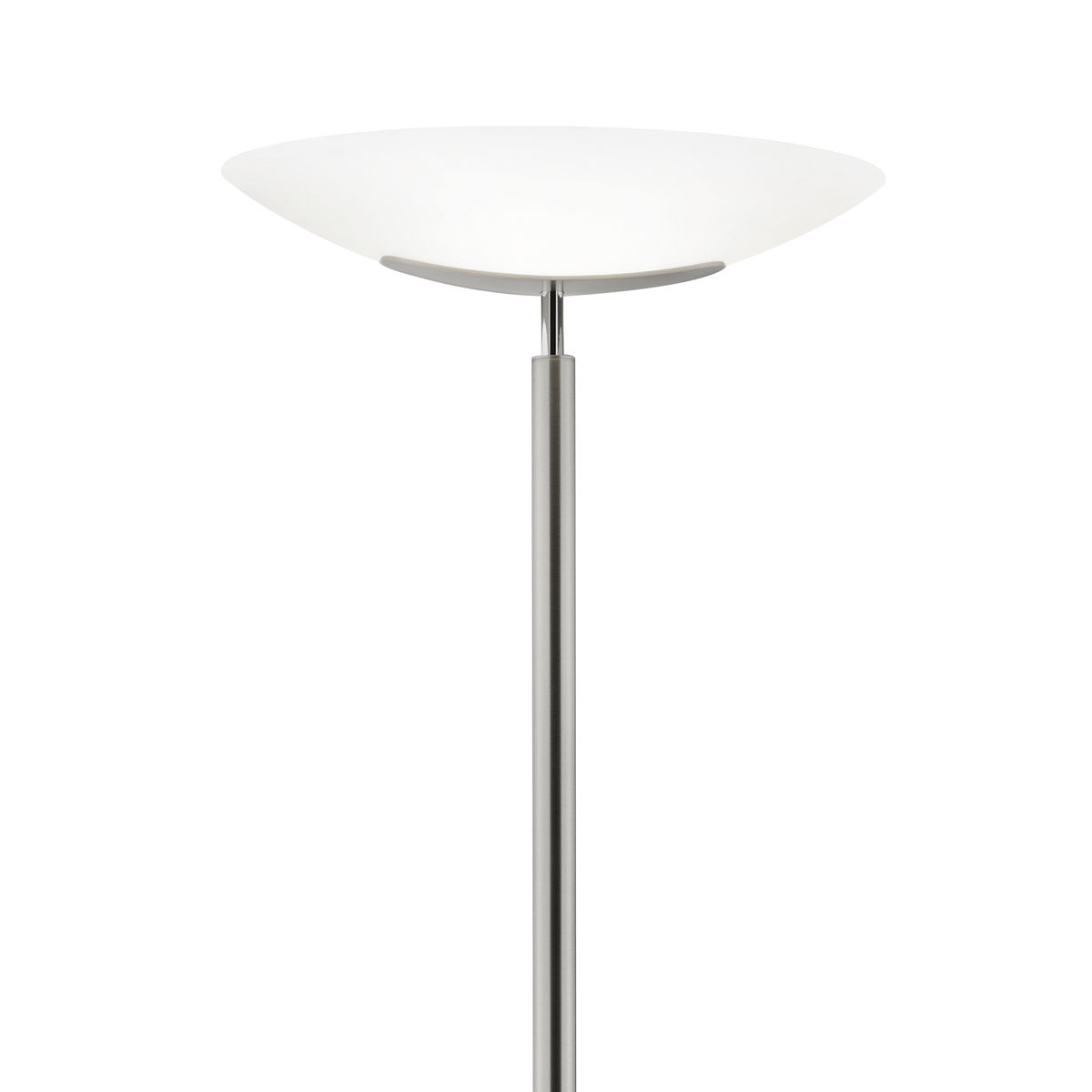 Knapstein Alma LED Deckenfluter, Nickel matt / Chrom