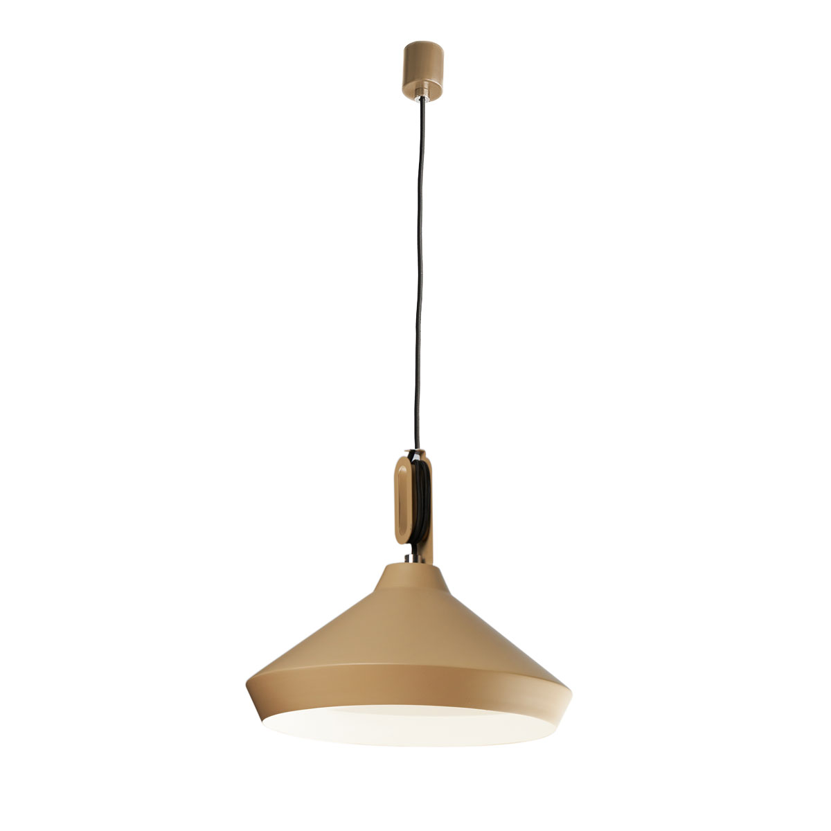Zava Driyos Pendelleuchte, Ø: 37 cm, beigegrau