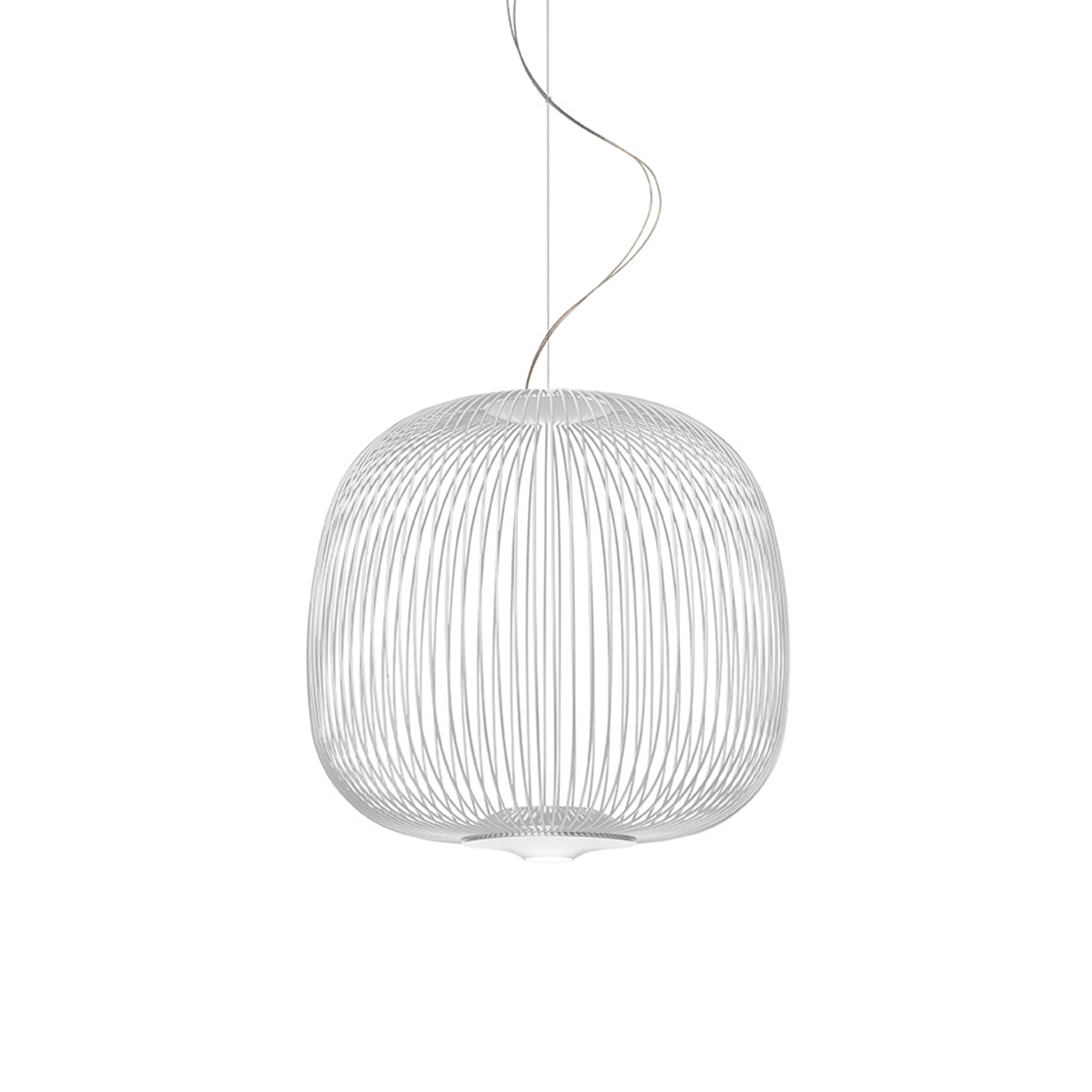 Foscarini Spokes 2 Midi LED Sospensione, bianco (weiß)