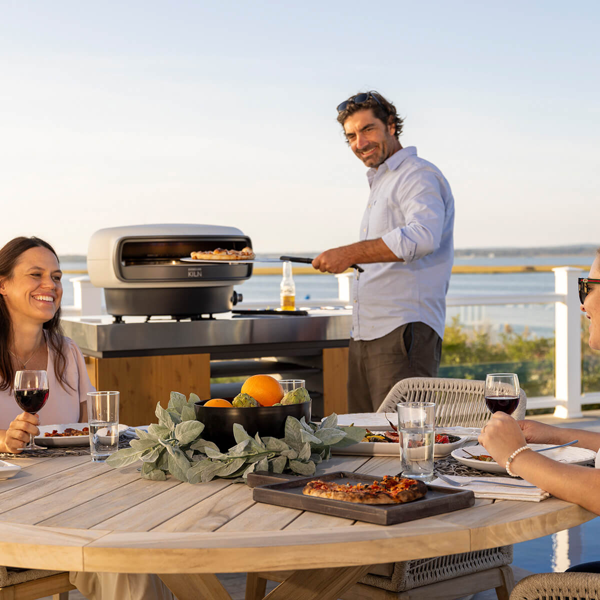 Everdure KILN Pizzaofen, 2 Brenner, rotierend, stone