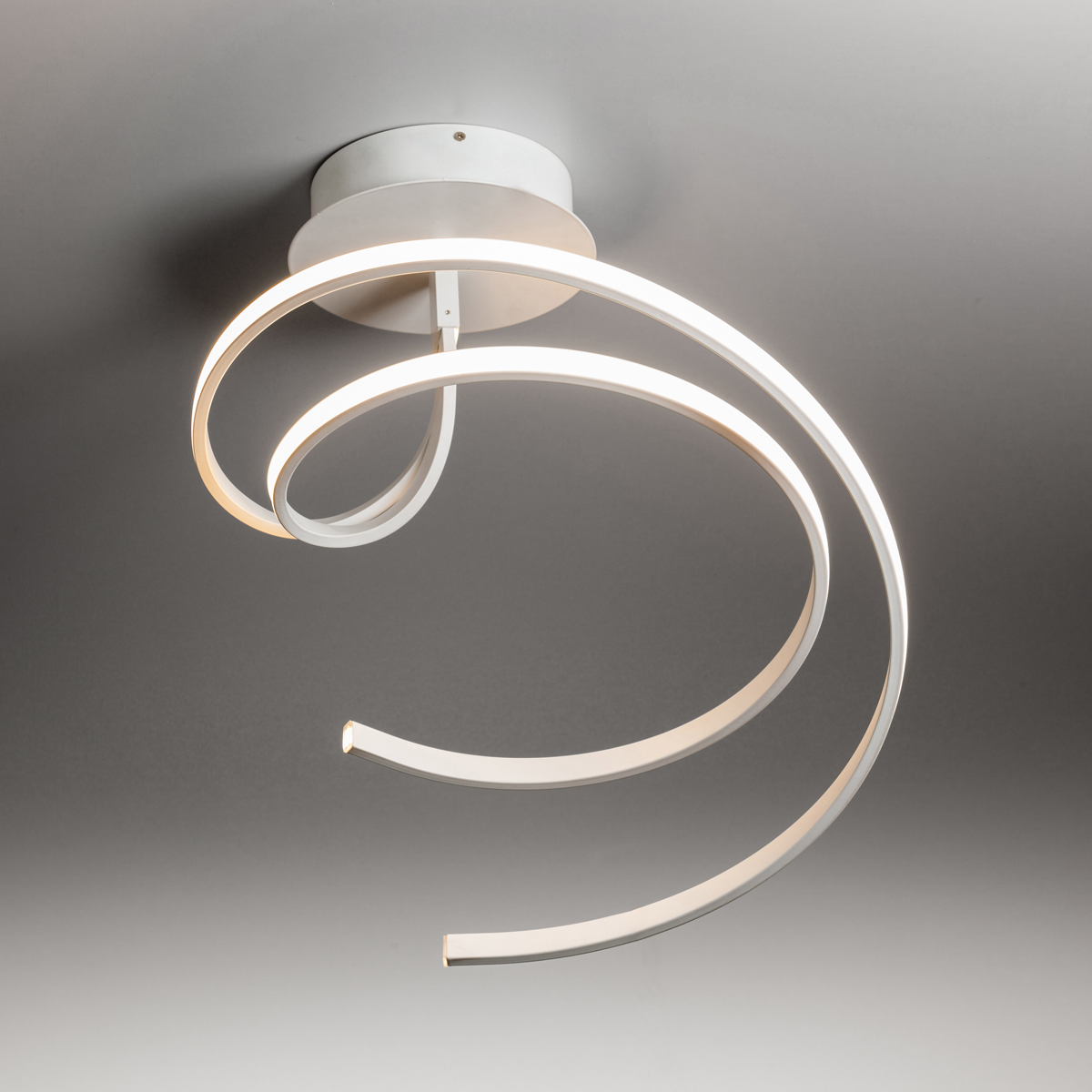 LupiaLicht Curl LED Deckenleuchte, weiß